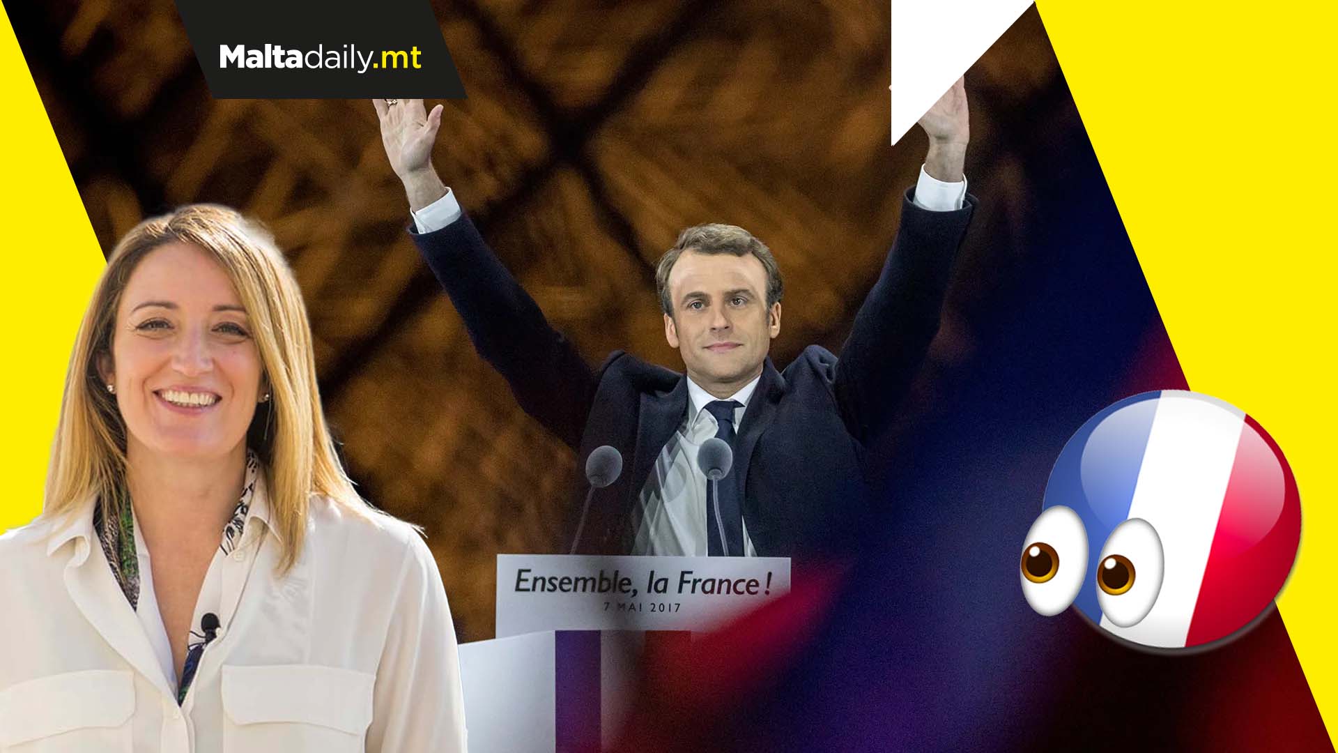 Metsola calls Macron’s presidential win as an impulse for freedom
