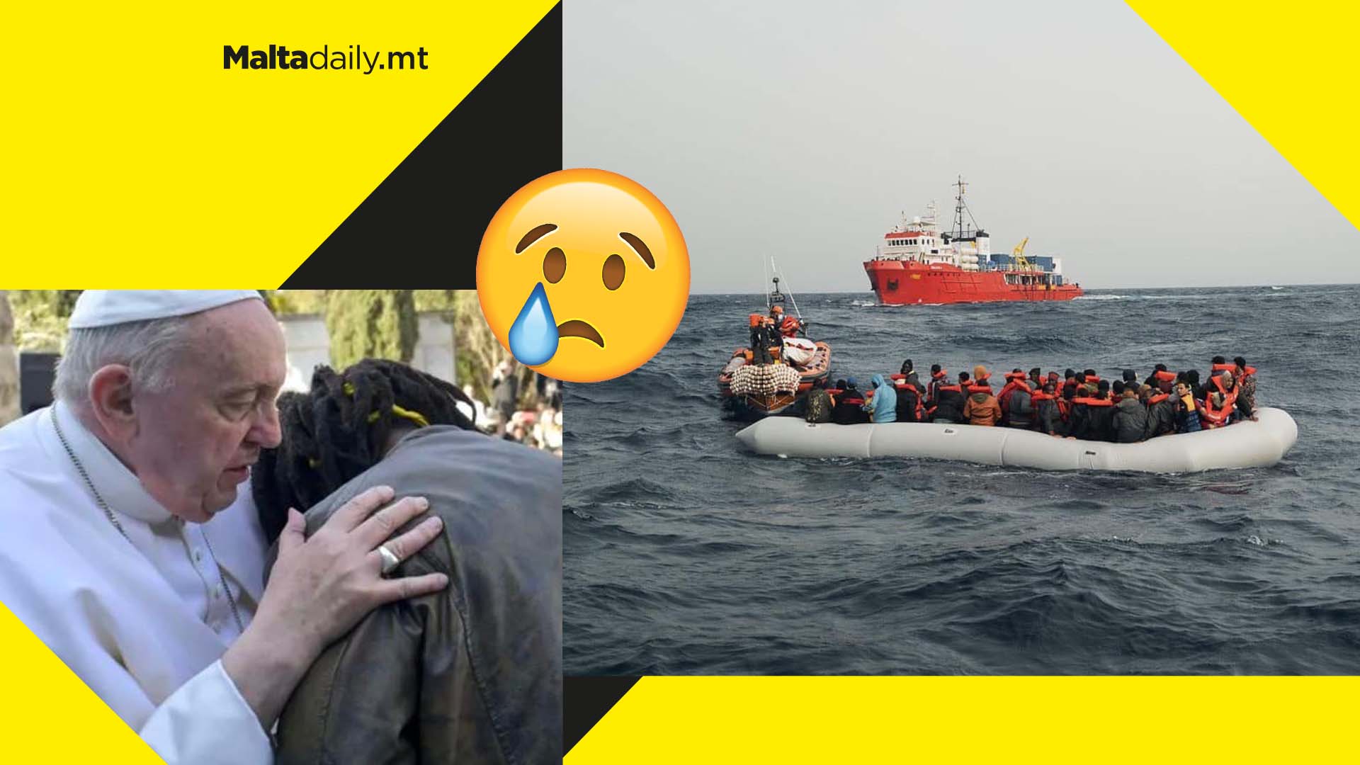 90 migrants drowned in Mediterranean as Pope urged Maltese to help