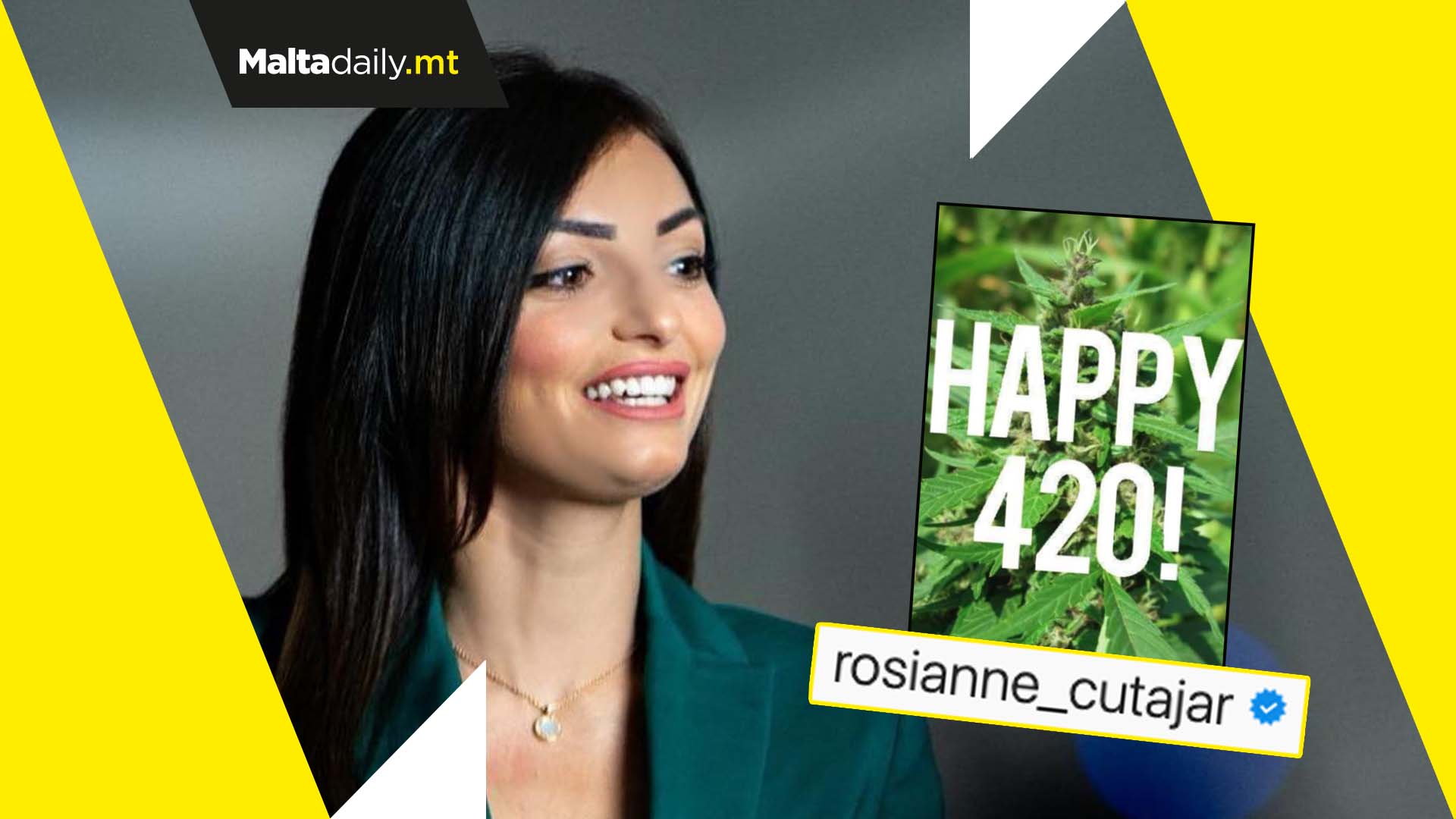 Labour MP Rosianne Cutajar commemorates 4/20 with an Instagram story