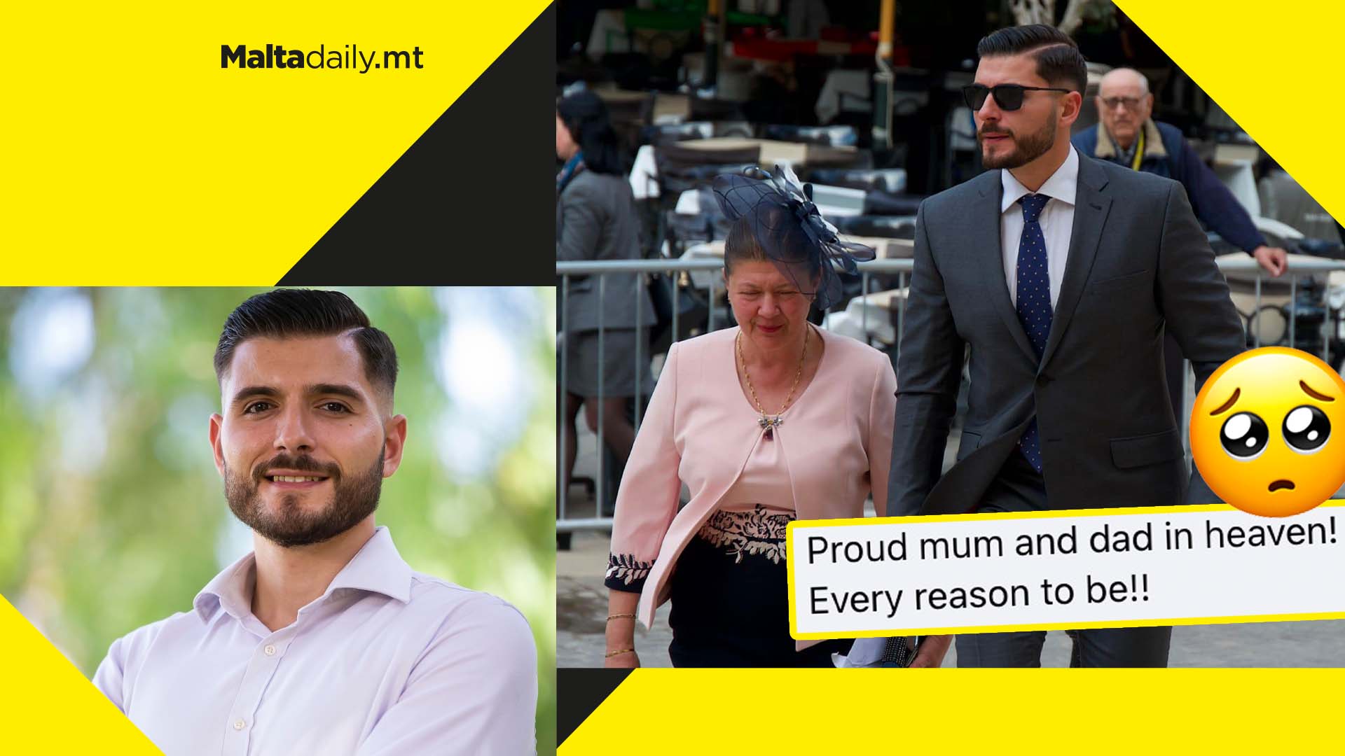 Nationalist MP Alex Borg takes his mother to Parliament opening event