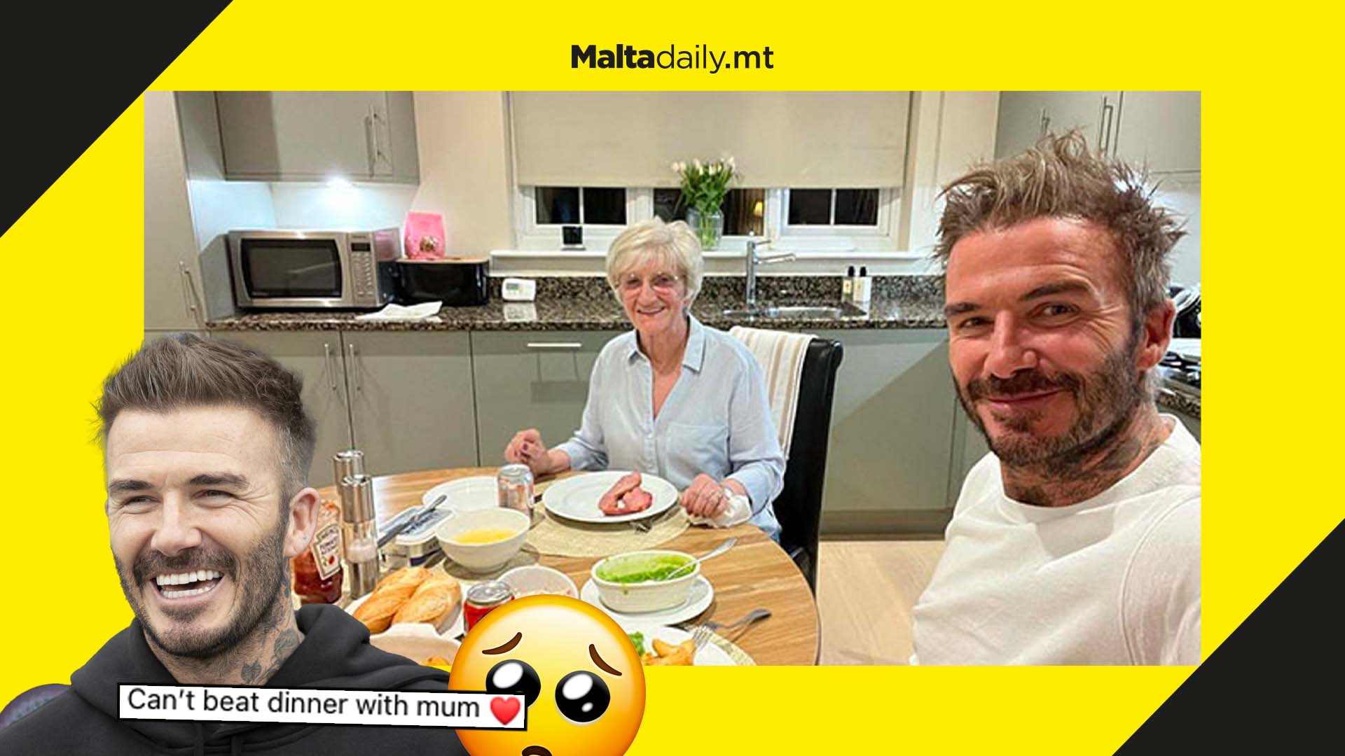 David Beckham still finds time to have dinner with his mum and you should too