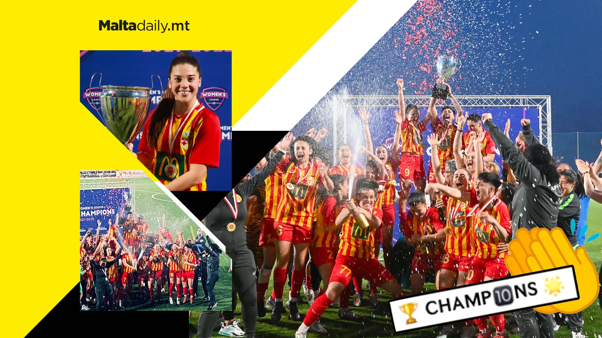 Birkirkara women crowned champions for the 10th time in winning streak