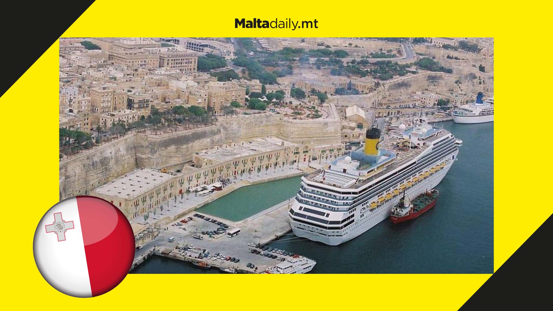 First three months of 2022 saw 23 cruise-liners dock in Malta
