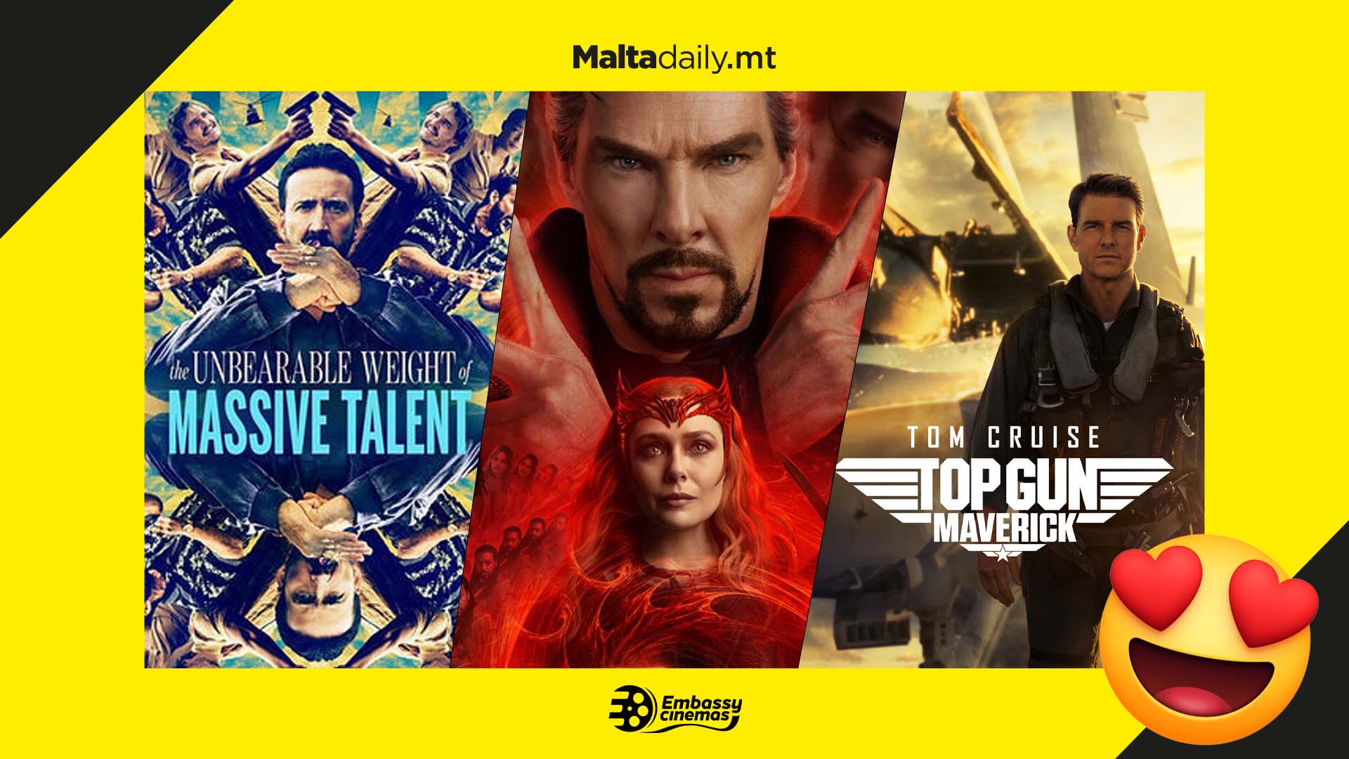 Cinematic hits you can watch this month at The Embassy Cinemas Valletta