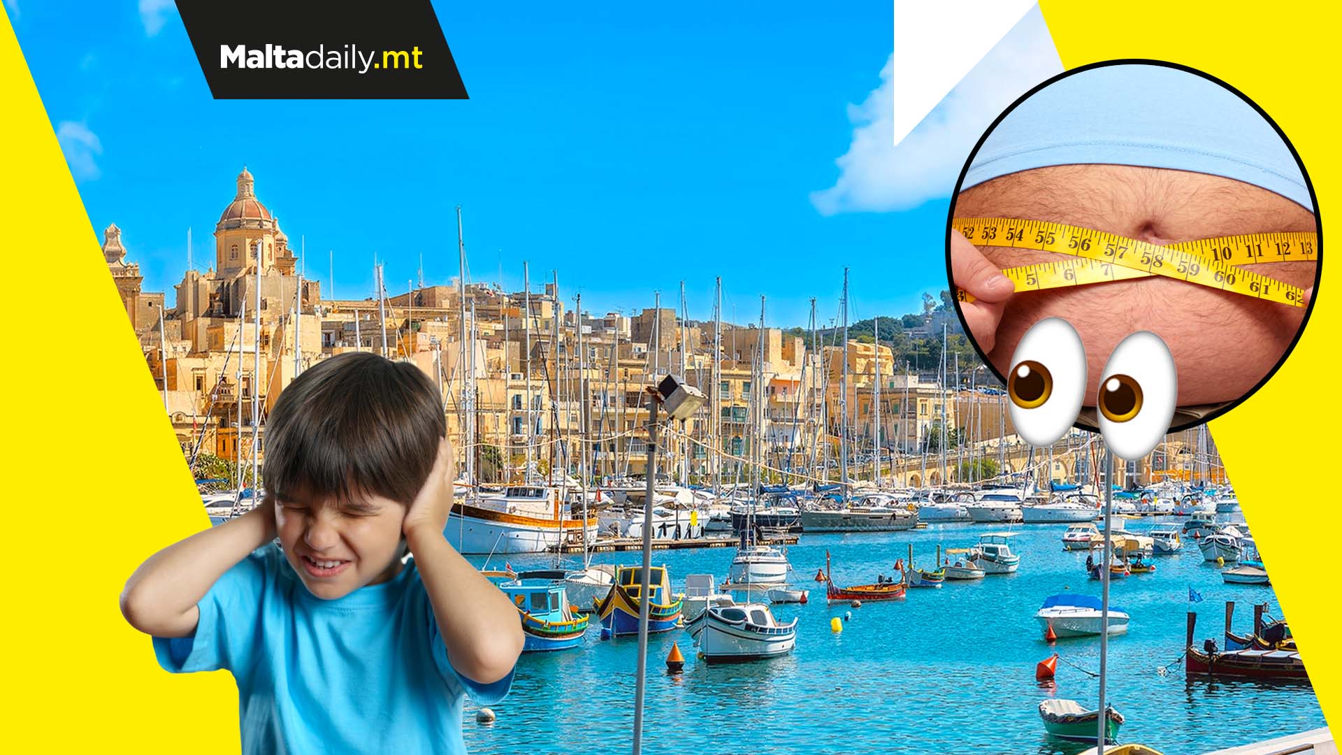 Malta is the EU’s most noise polluting and most obese country