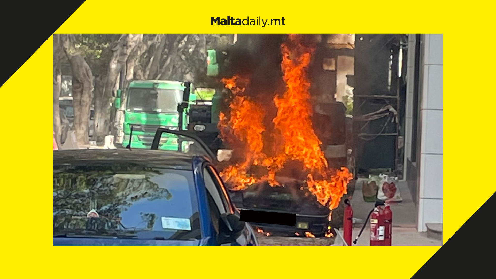 Car set ablaze in Birkirkara