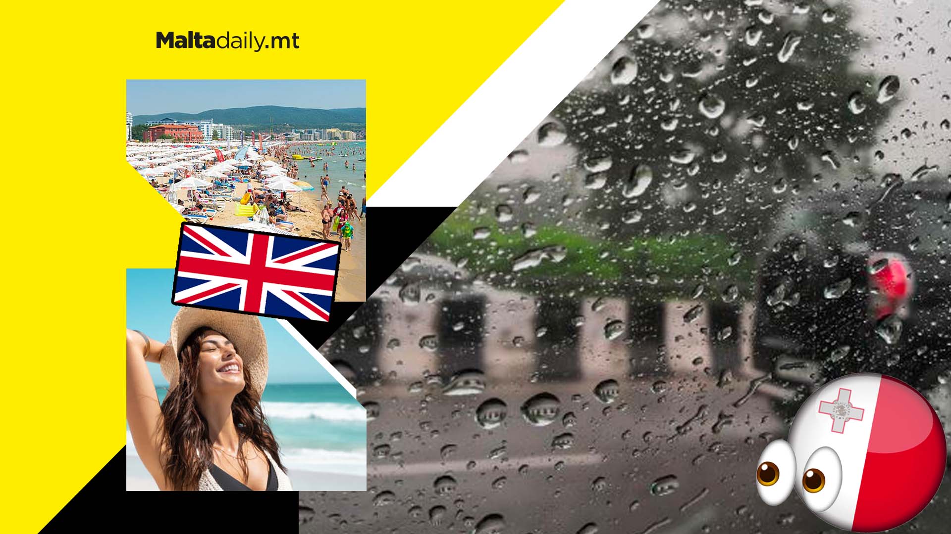 UK set for hottest day of the year as Malta enters a week of rainy weather