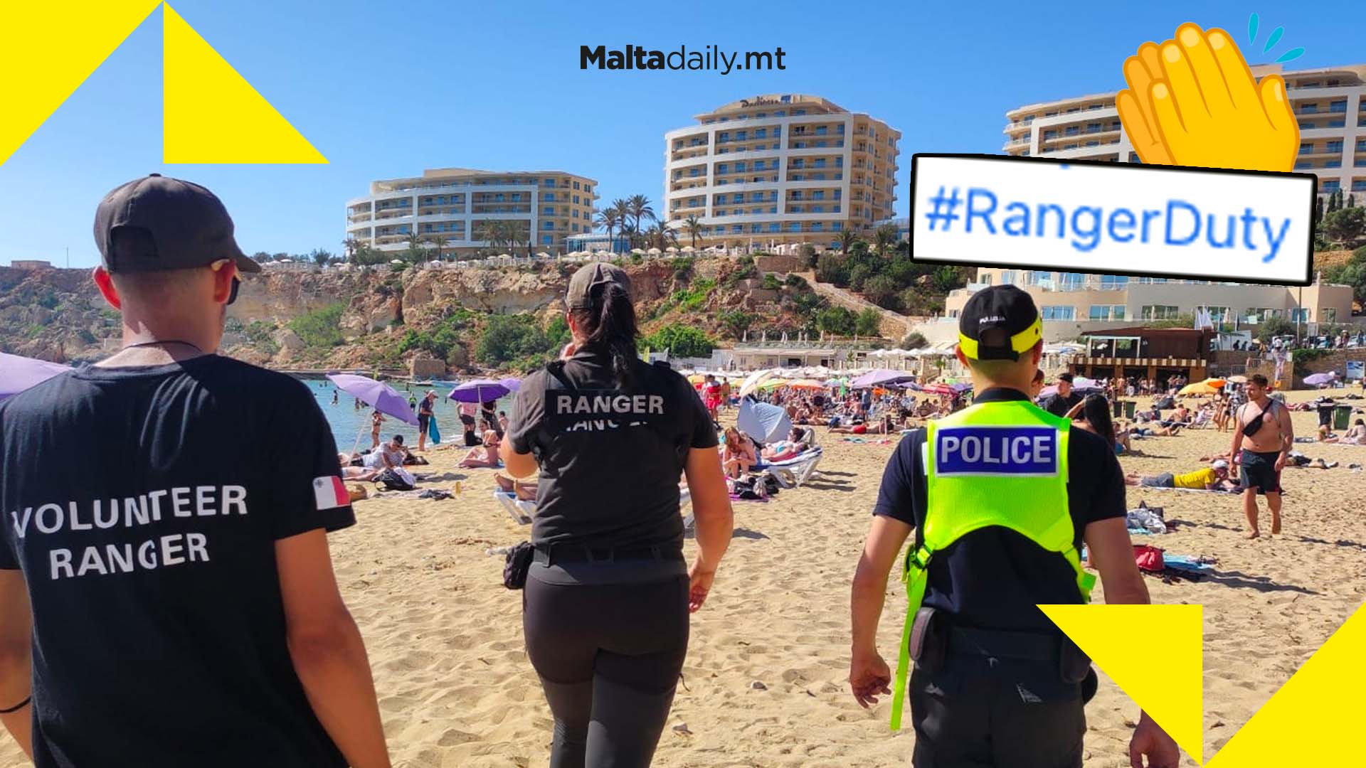 Man removed from beach by police for stalking group of girls