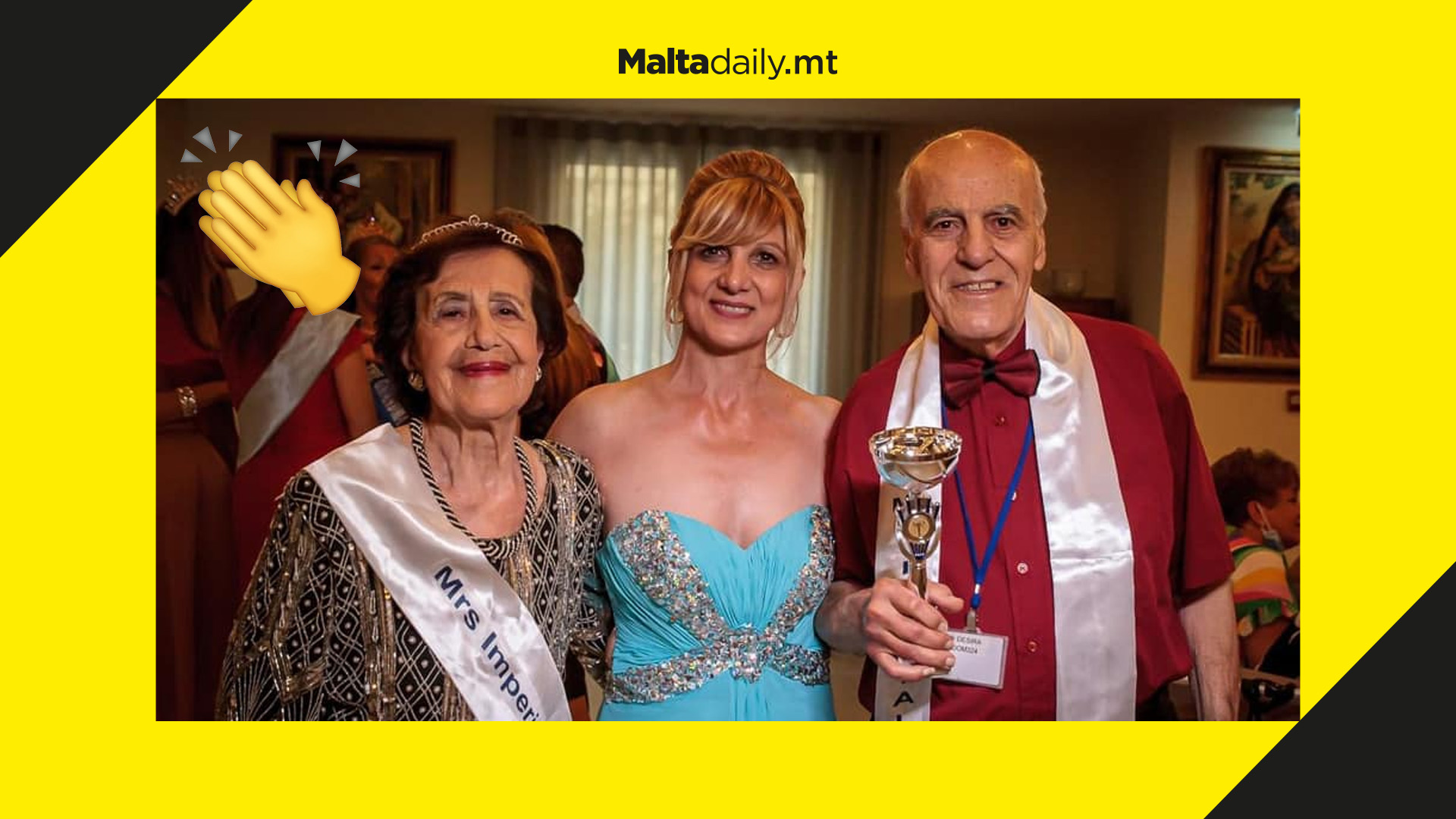 92-year-old queen wins beauty pageant organised by elderly home