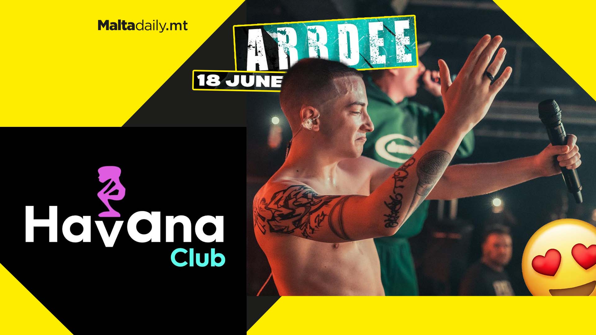British rapper ArrDee coming to Malta for Havana Club Malta re-opening