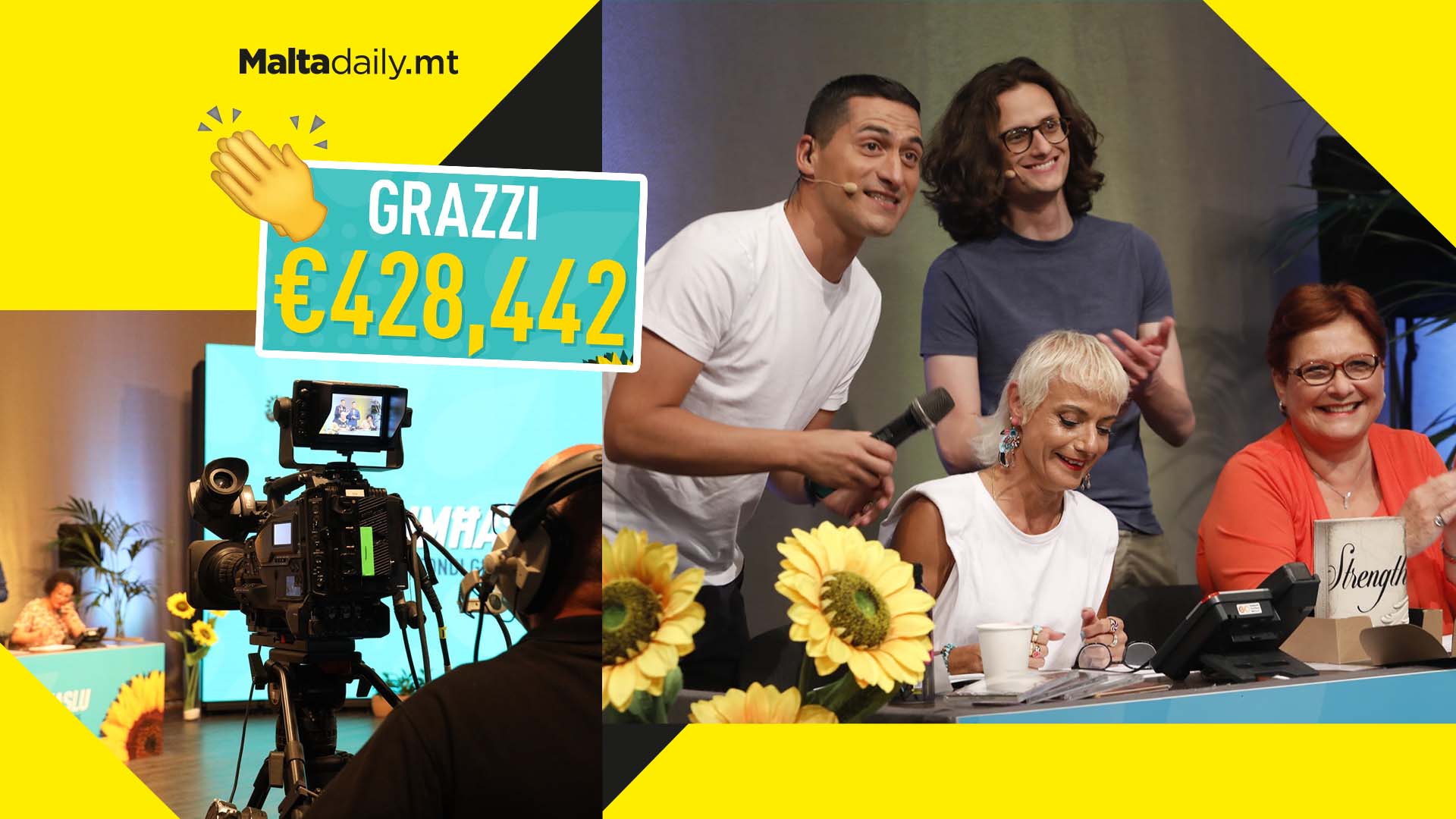 "Grazzi mill-qalb"; €428,442 collected in Hospice Malta fundraising marathon