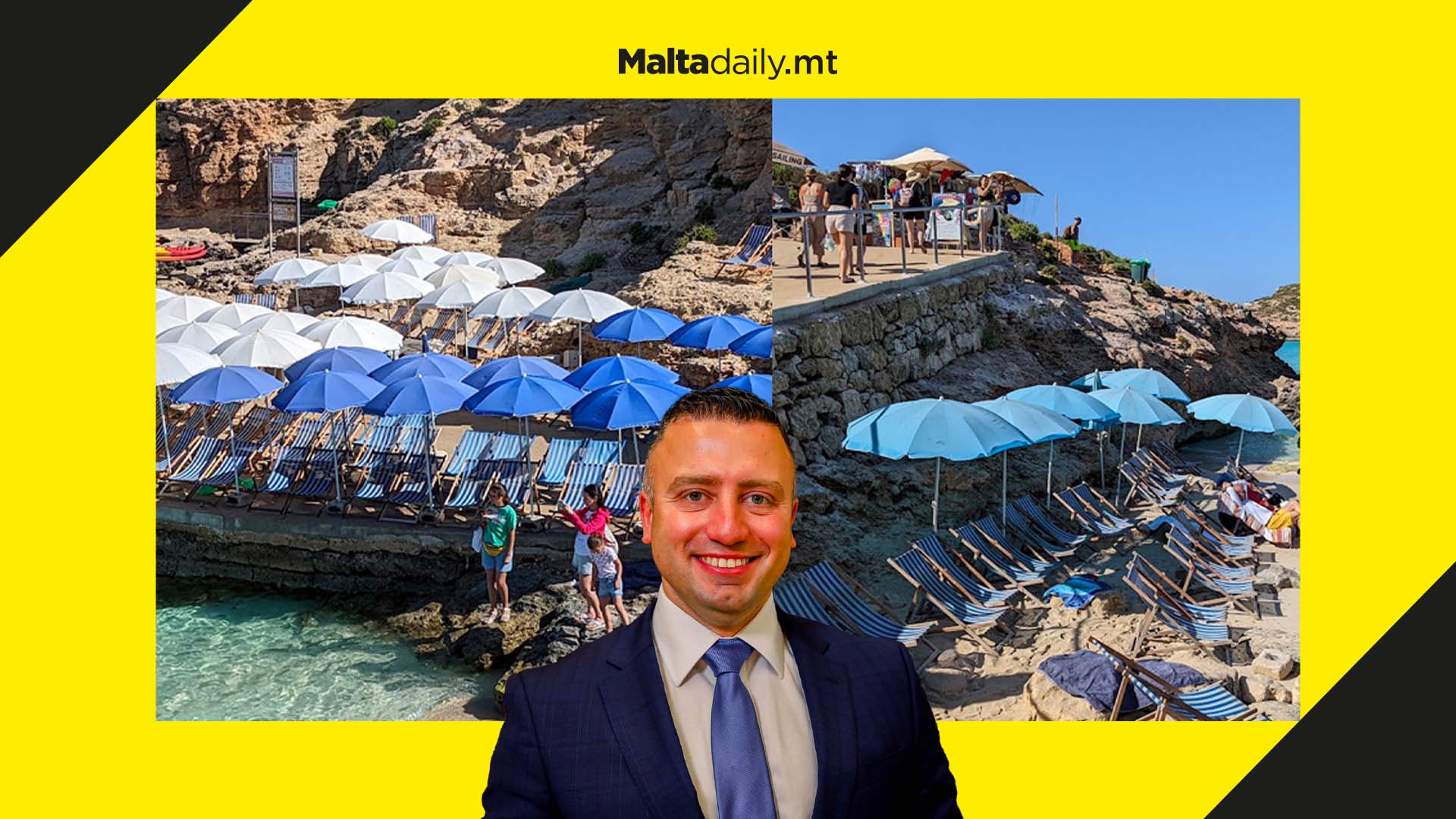 Sun-bed overload of Comino will end says Tourism Minister Clayton Bartolo