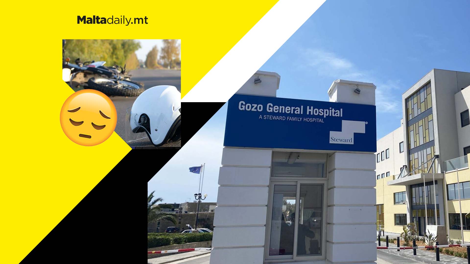 Gozo traffic accident leaves motorcyclist seriously injured