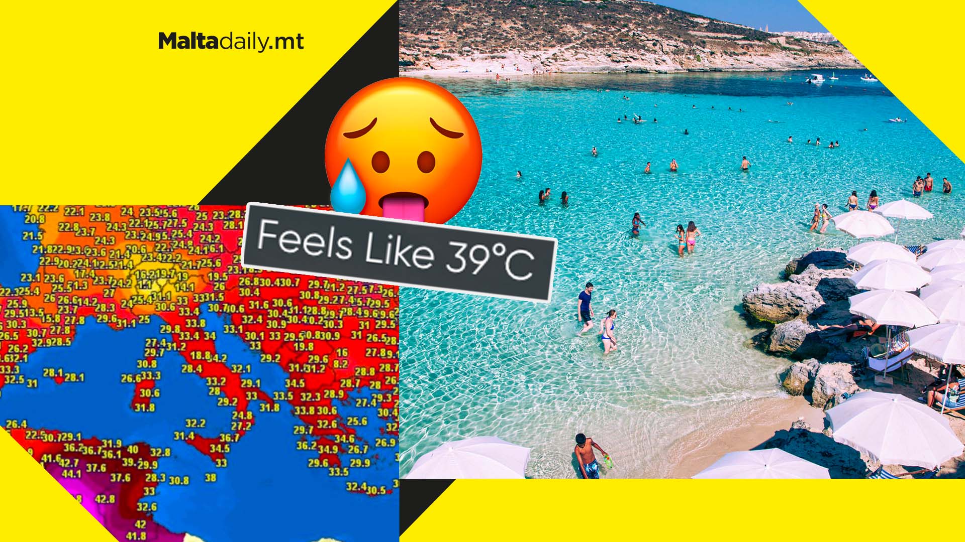 Malta was the hottest place in Europe yesterday as heat wave persists