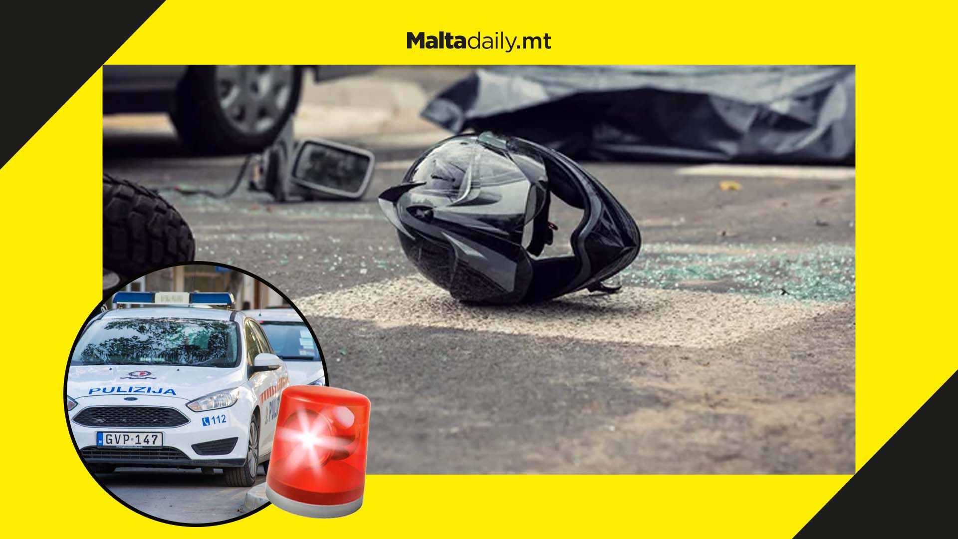 Hit-and-run Zebbug incident leaves motorcyclist seriously injured
