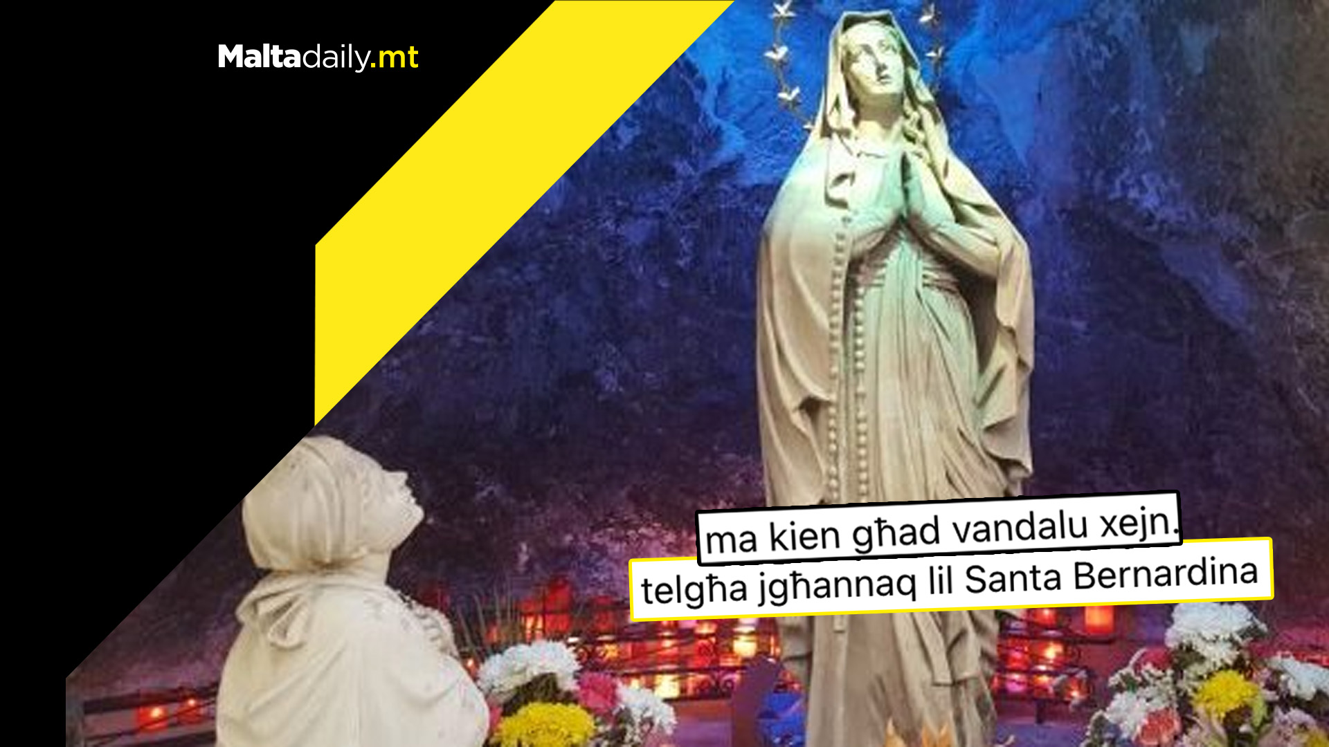 'Vandalism' on Marsa statue was actually religious man who went in for a hug