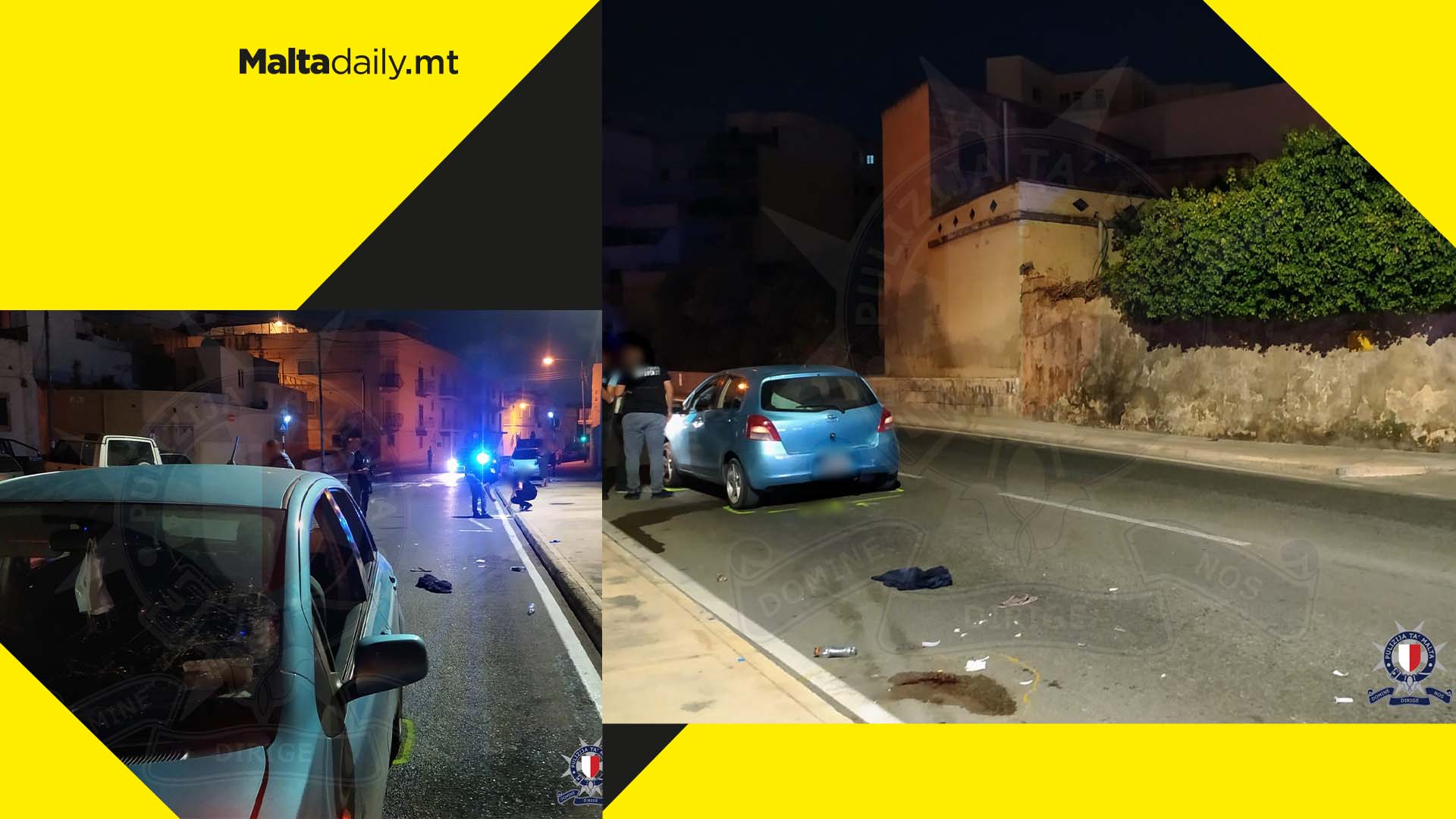 Man's life in danger after being hit by car in Qormi