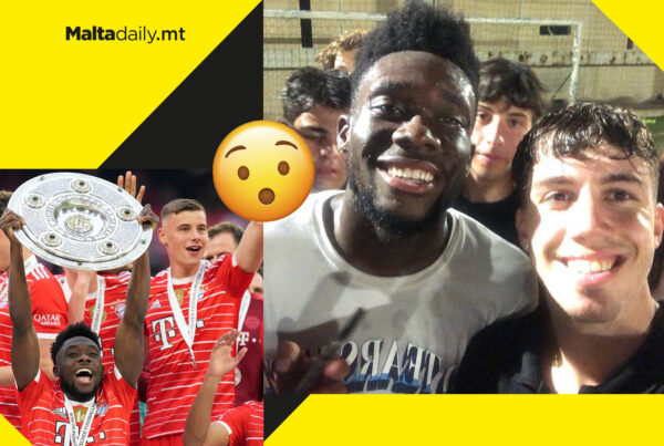 Maltese youths shocked after Alphonso Davies randomly joins their 5-a-side