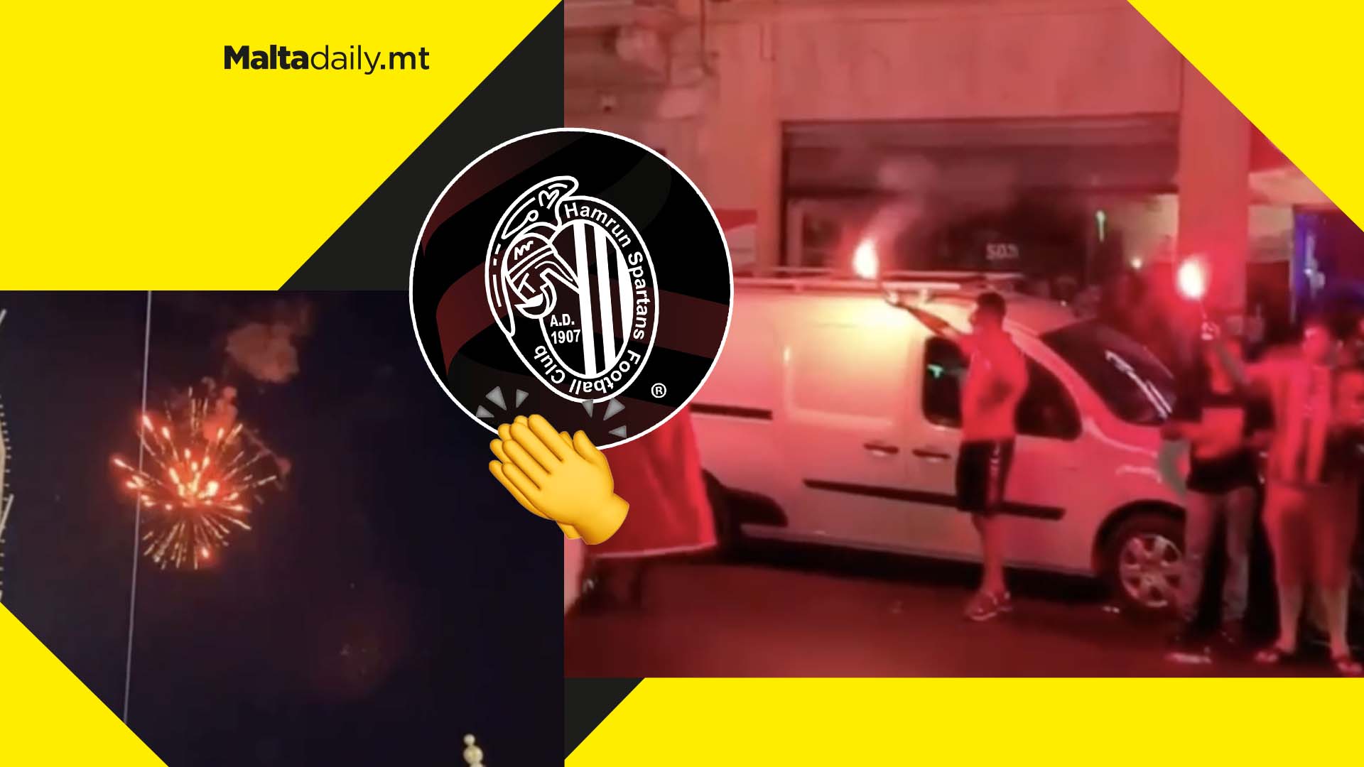 WATCH: Hamrun Spartans supporters take to the streets after phenomenal 4-1 cup win