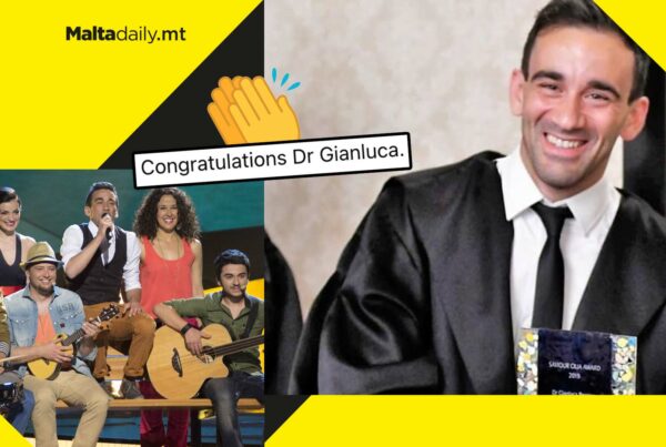 Ex Eurovision winner Gianluca Bezzina receives Saviour Cilia Award