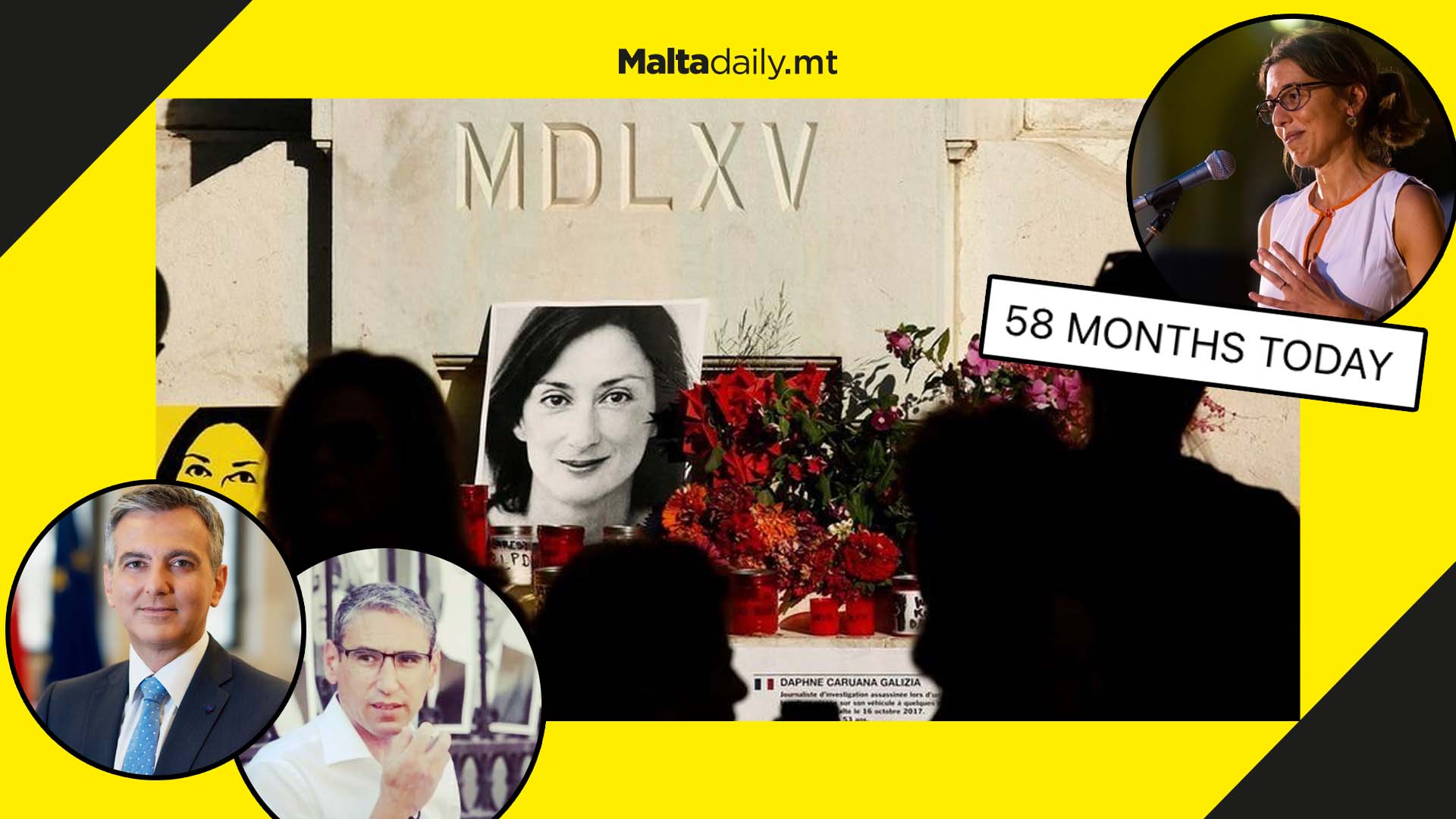 Many commemorate 58 months since Daphne Caruana Galizia’s assassination