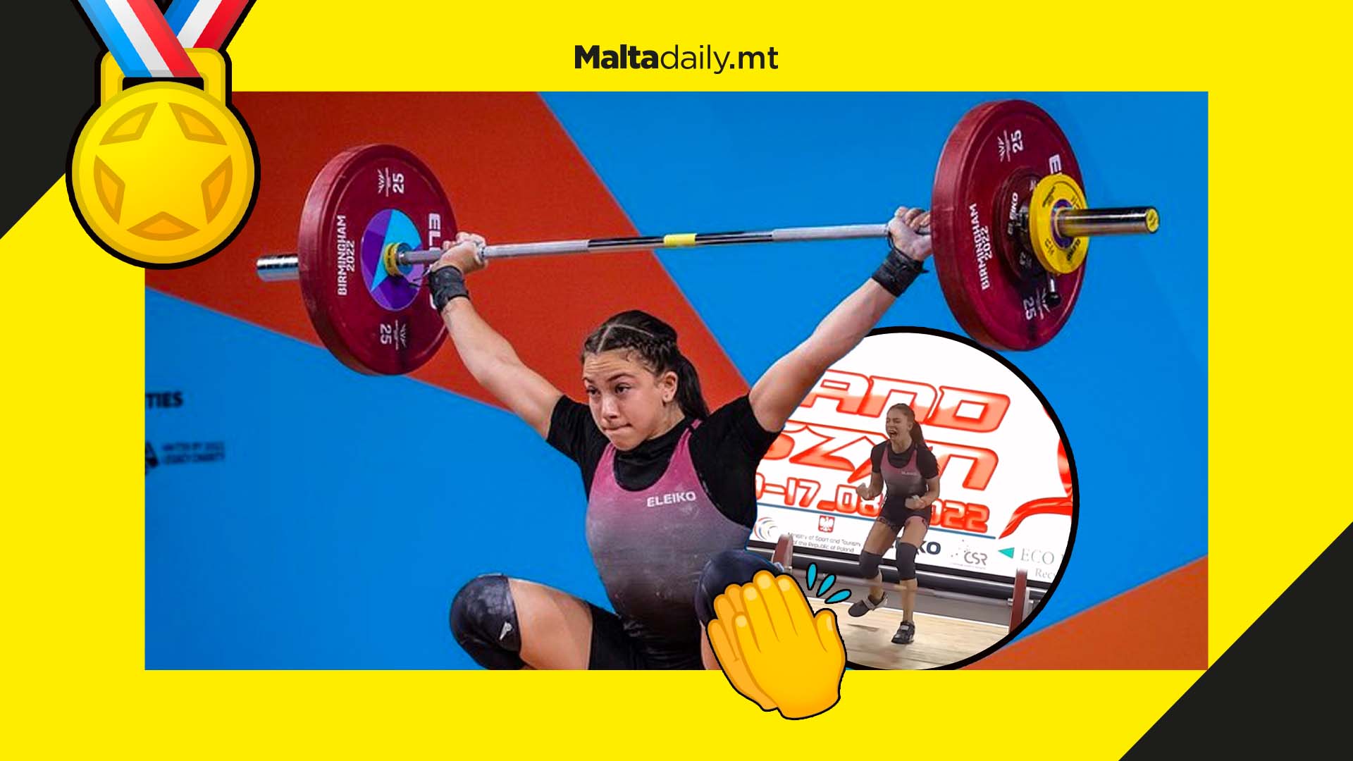 Three gold medals bagged by Maltese weightlifting star Thornton