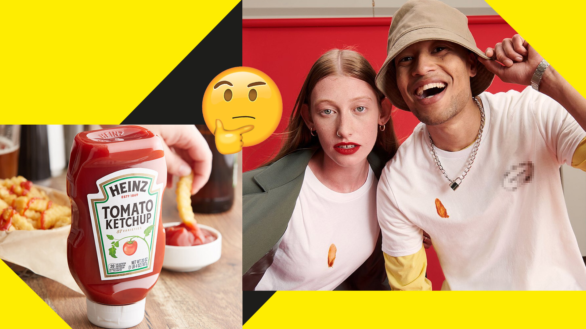 Heinz launch pre-stained clothing line with REAL ketchup stains
