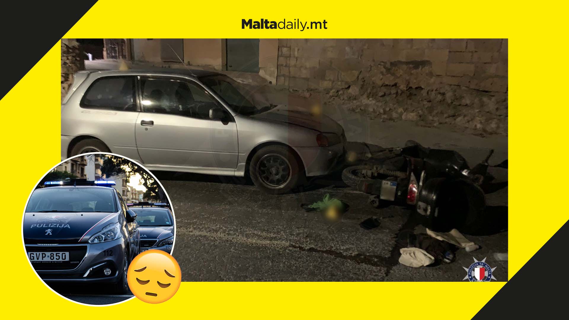 64 year old man in critical condition after Gozo car accident