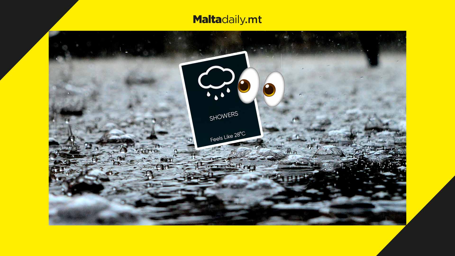 Let it rain! Rain showers and moderate winds expected in Malta today