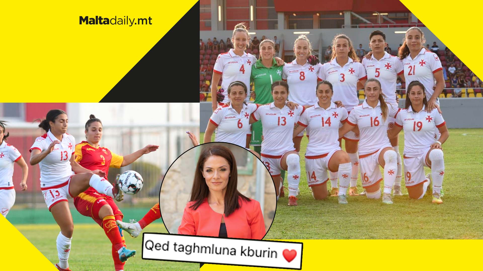 Malta’s women football team finish World Cup qualifiers with 2-0 win over Montenegro