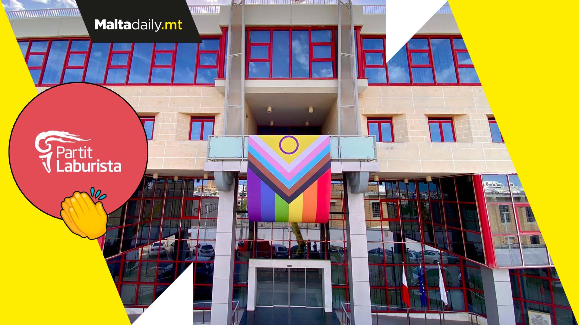 Labour Party HQ dons LGBTIQ+ flag as Pride Month begins