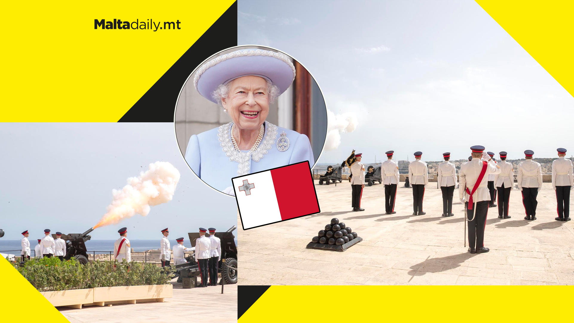 National gun salute given to late Queen at Upper Barrack Gardens