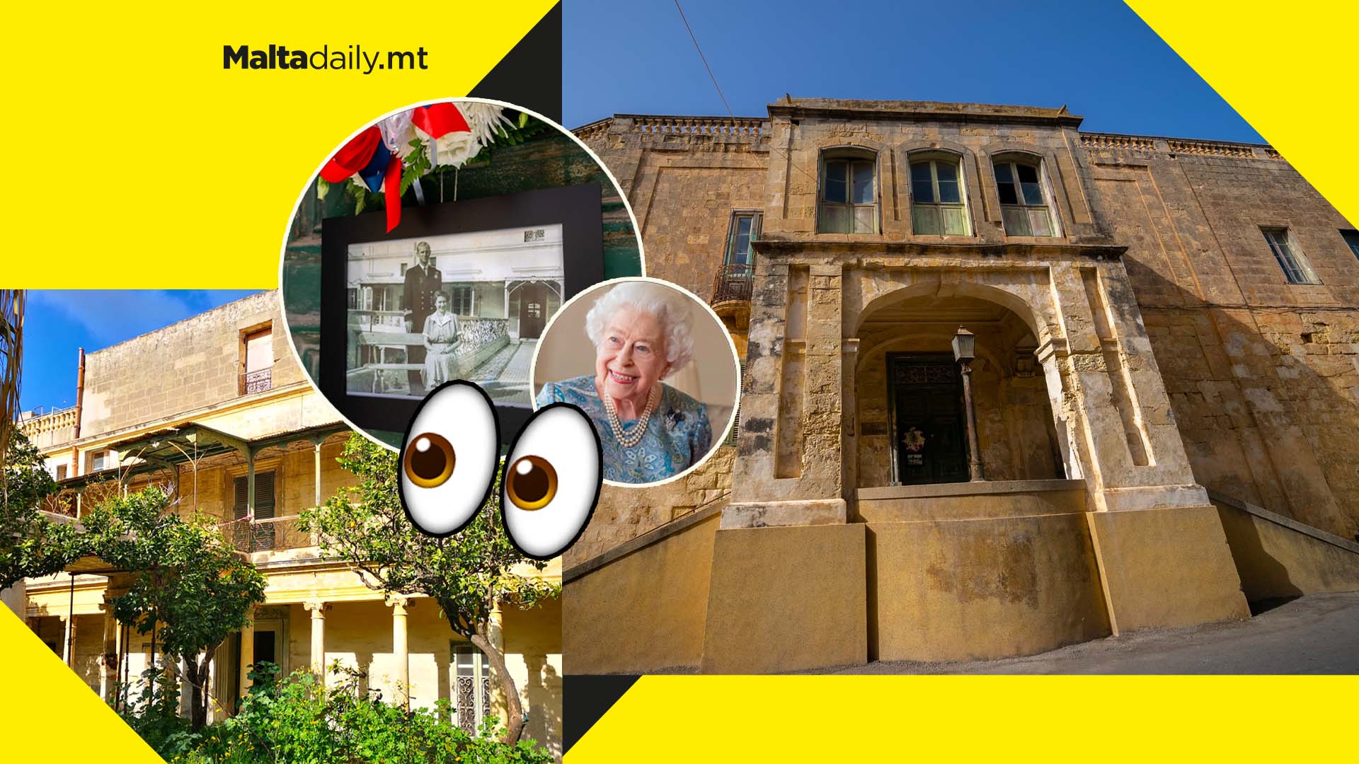Check out the villa Queen Elizabeth lived in while in Malta