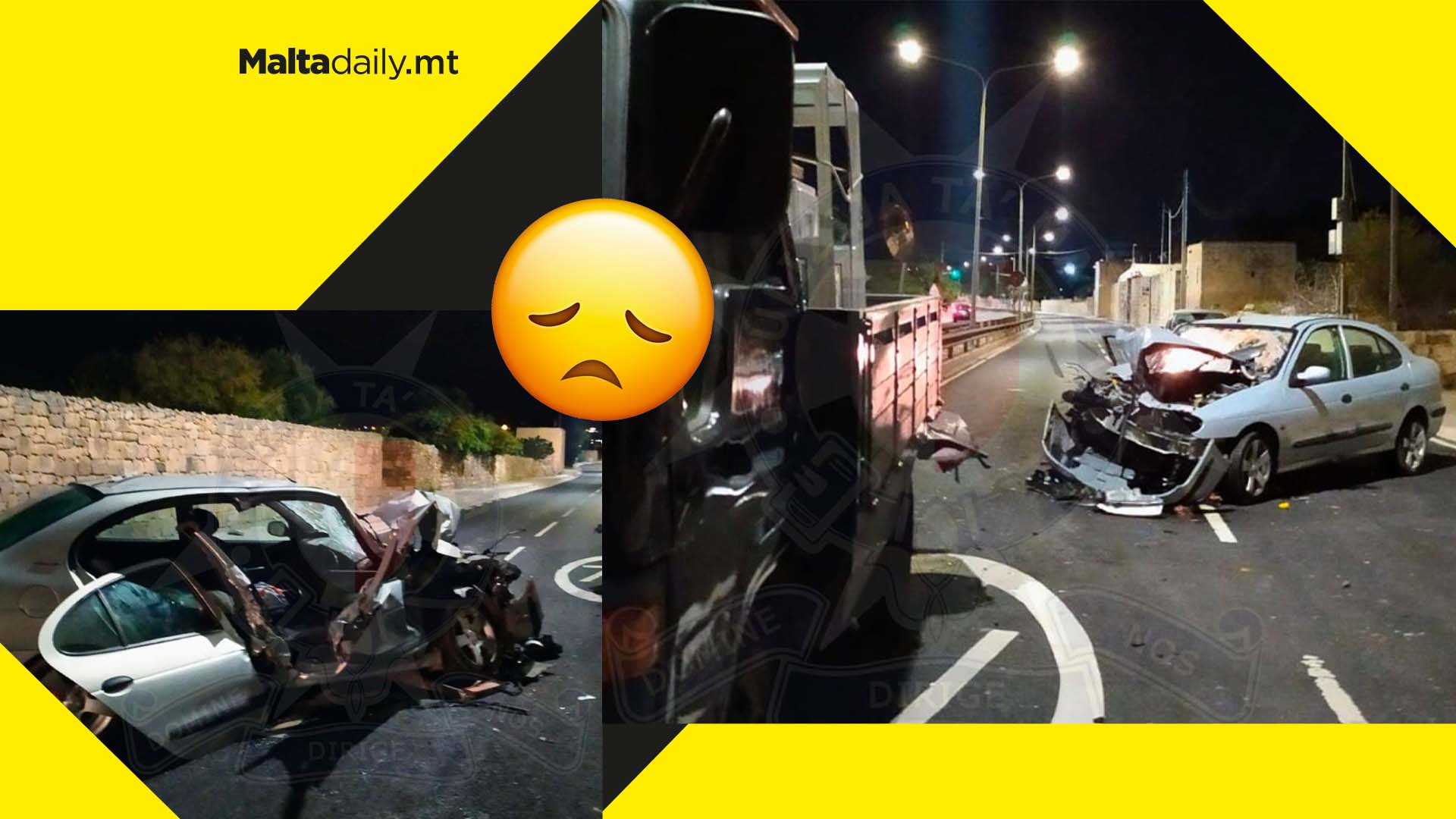 22 year old seriously injured after Haż Żebbuġ traffic accident