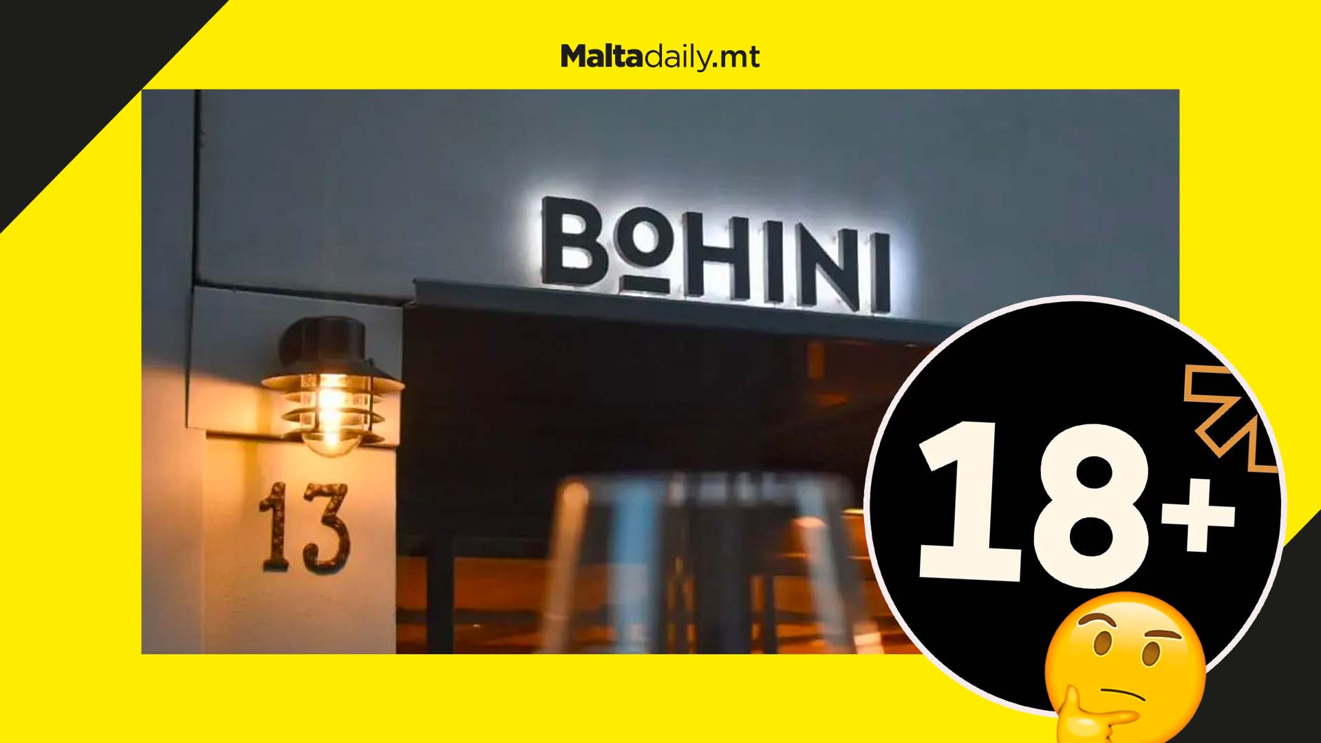 Mgarr eatery Bohini places 18 and over age limit for all customers