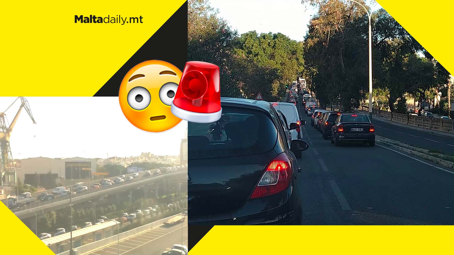 Traffic jams and accidents cause major delays all over Malta