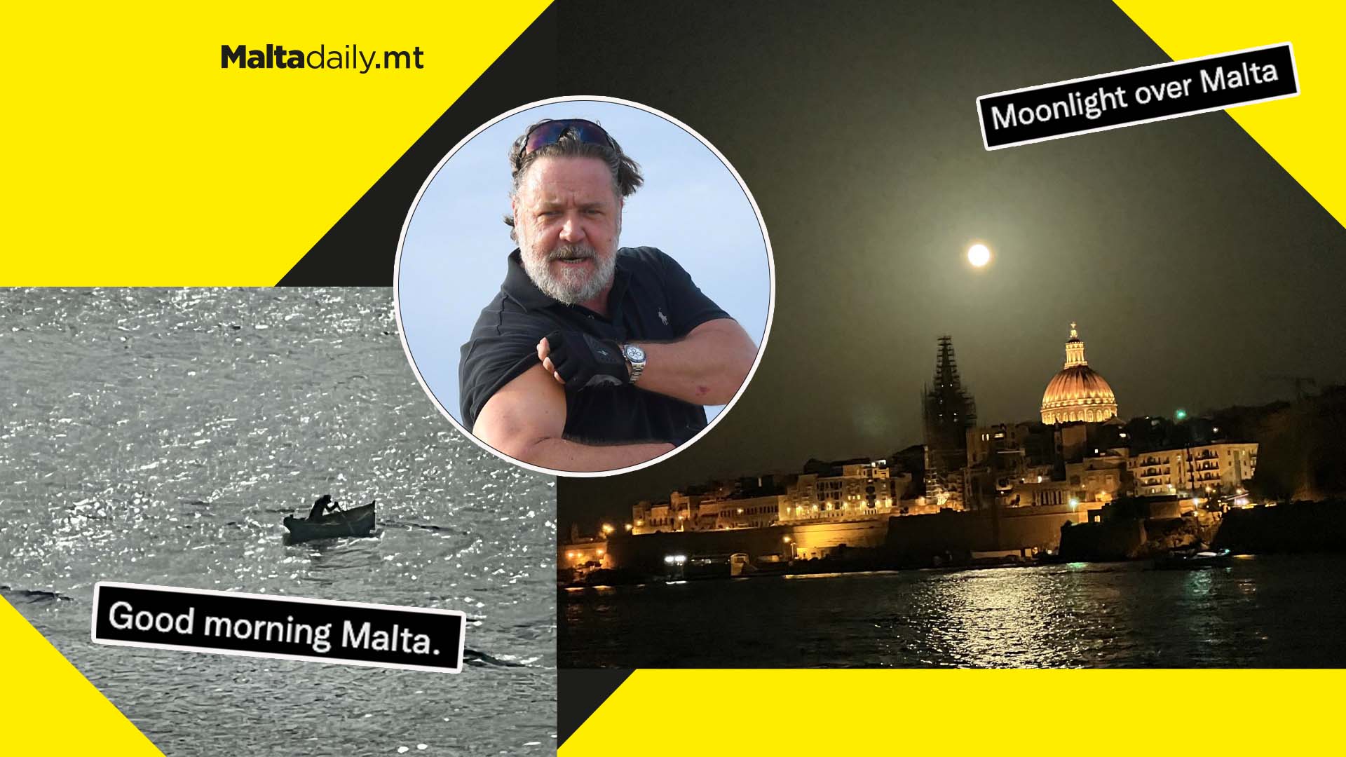 Here’s Russell Crowe absolutely loving his time in Malta
