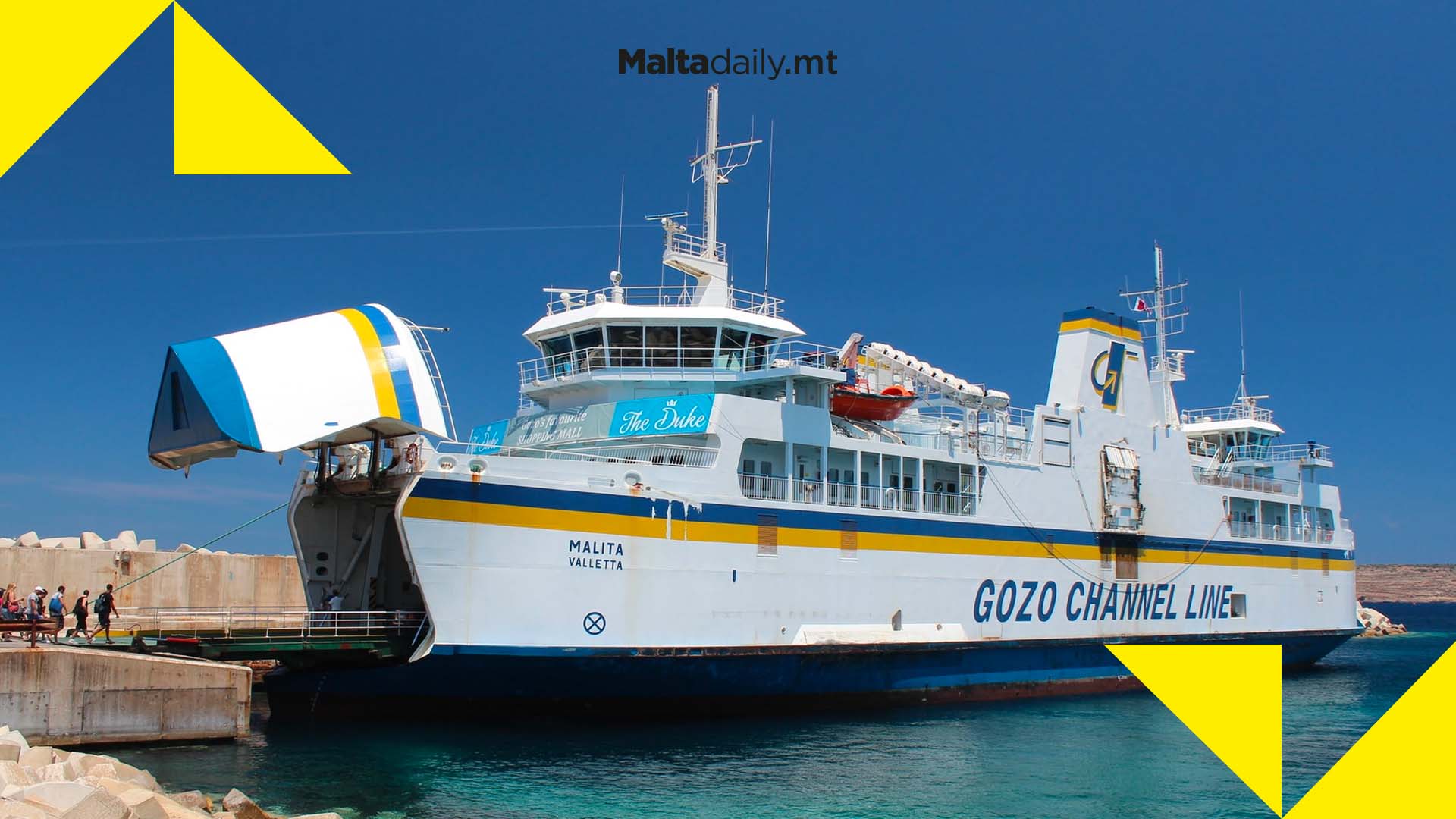 Around 1.8 million passengers cross Malta-Gozo channel in summer 2022