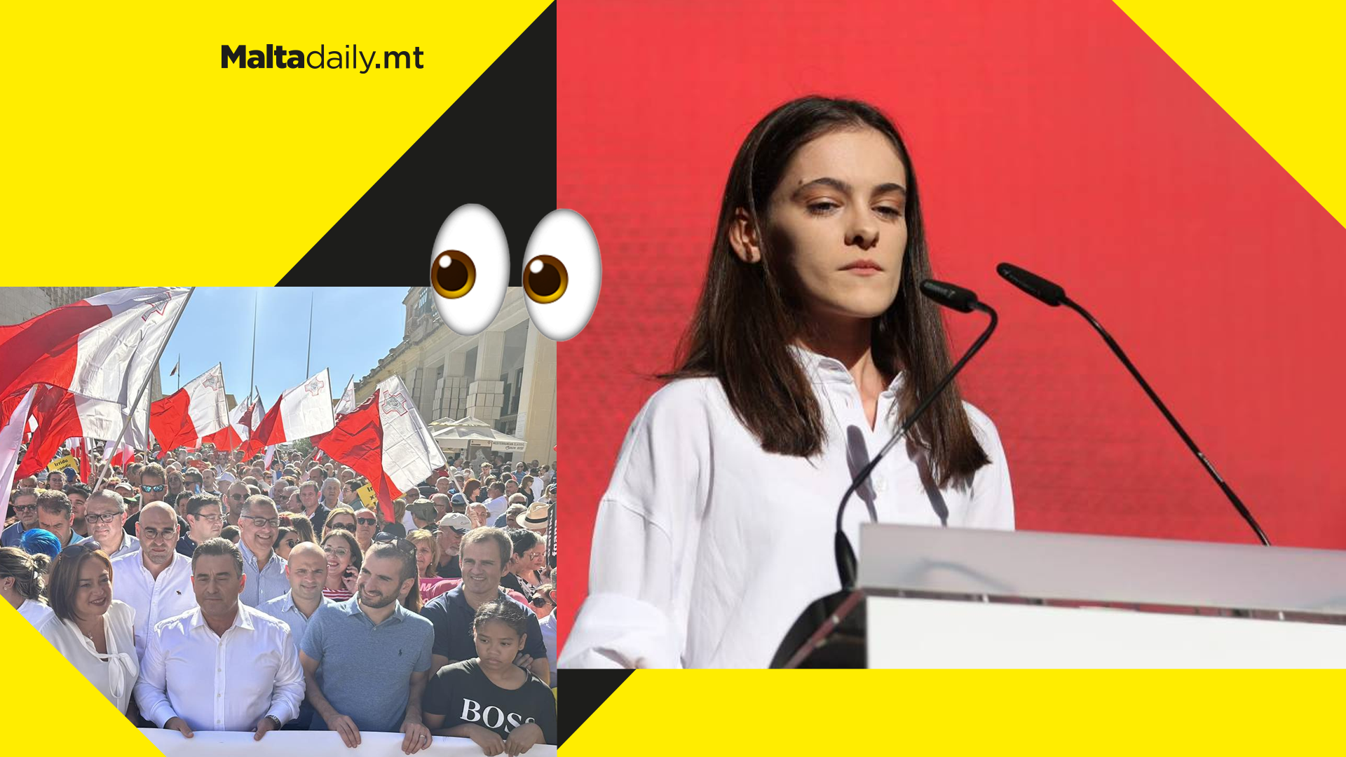 Jade England addresses PN rally against rising cost of living