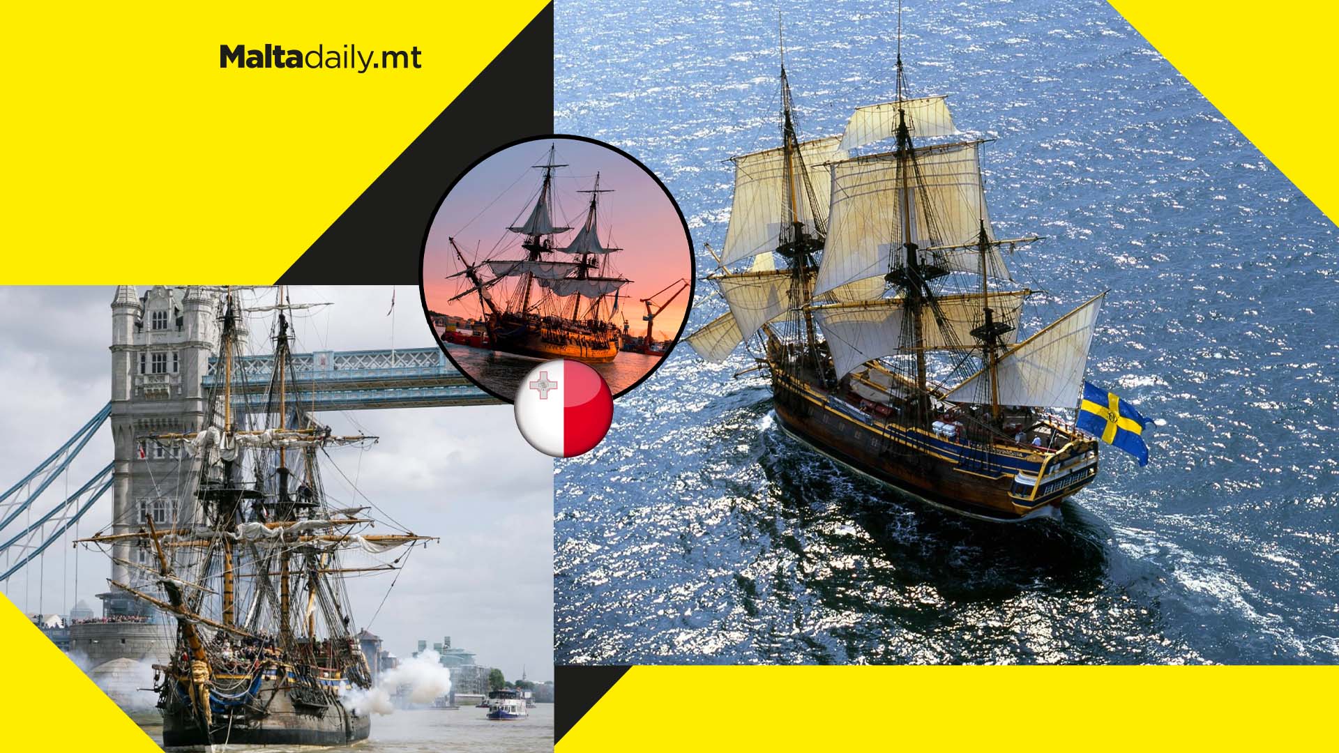 Meet The Götheborg: World’s largest wooden sailing ship docks in Malta today