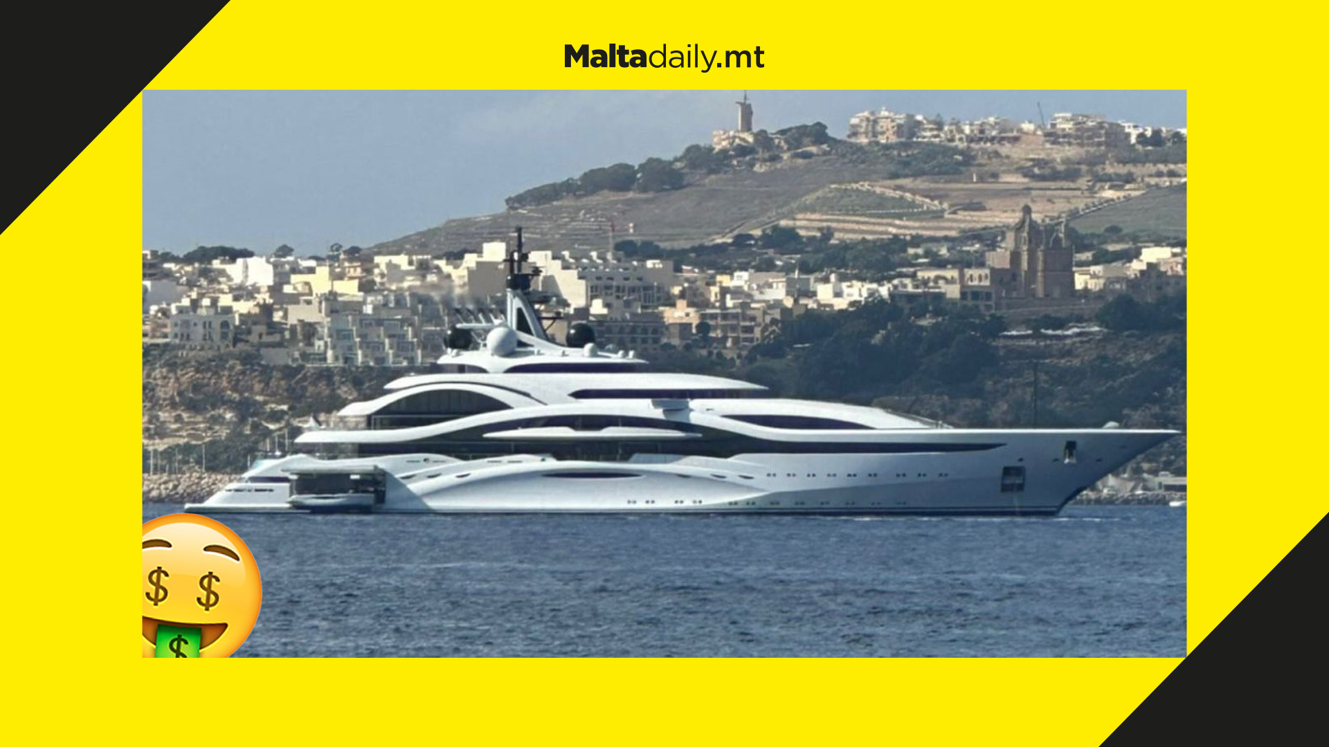 One of the world's most luxurious superyachts, with $500 million price tag, spotted in Malta
