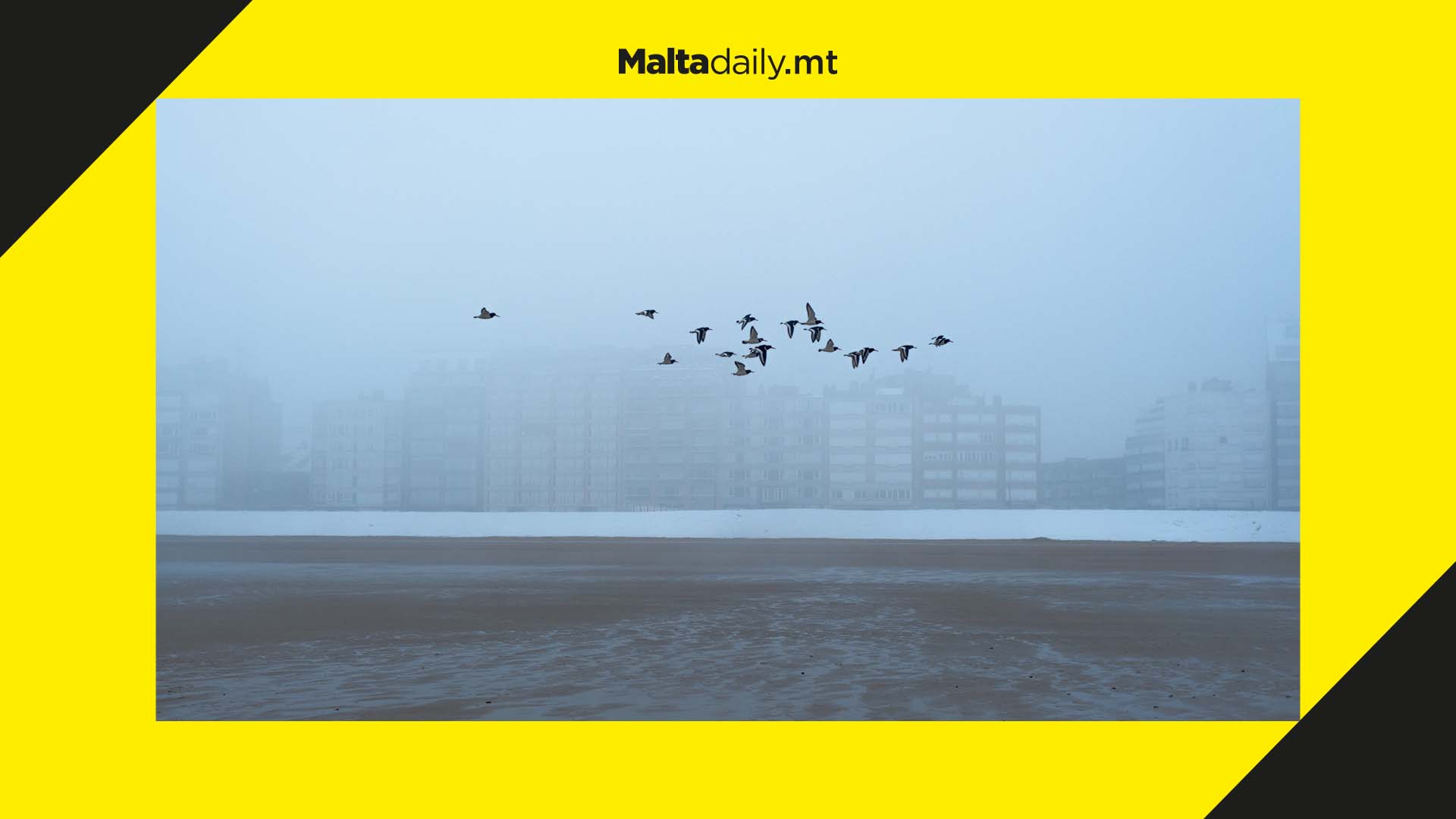 October's foggy day was also the hottest day of the month with temperatures of 29°C
