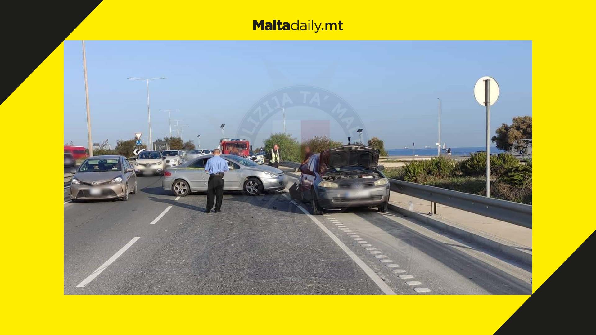 61-year-old man sustains grievous injuries in coast road collision
