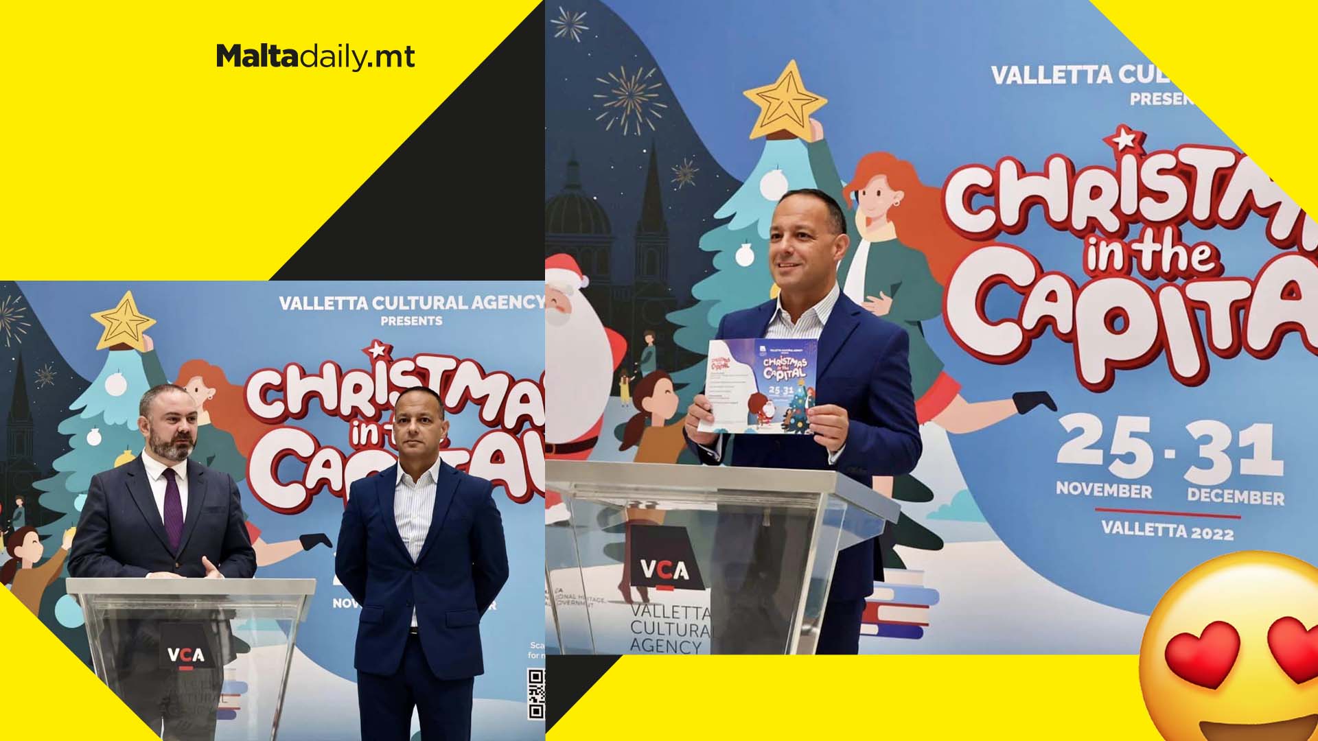 Music, dancing, Christmas trees & MORE announced for Valletta's 'Christmas in the Capital'