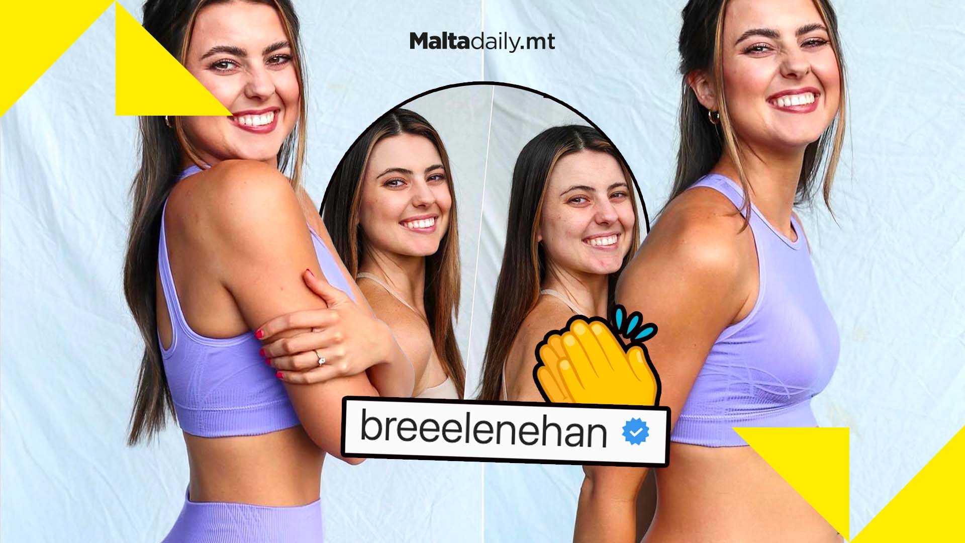 Woman contrasts posing vs natural photos to help people stop comparing