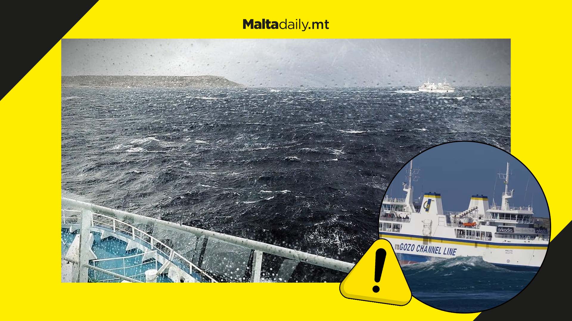 Gozo Channel is back in action following severe weather