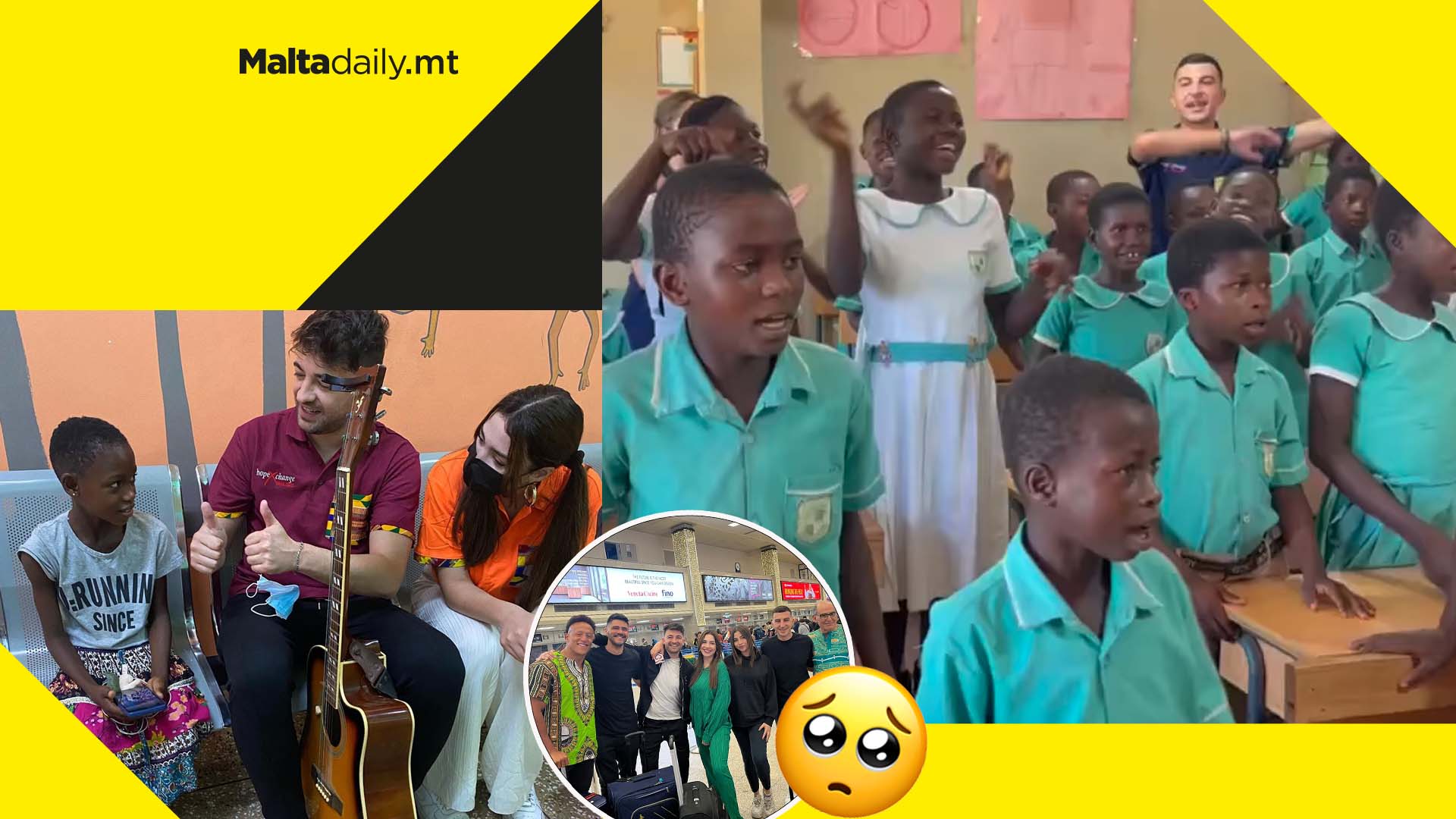 Ghanaian students sing ‘Xemx’ with Maltese influencers on missionary work