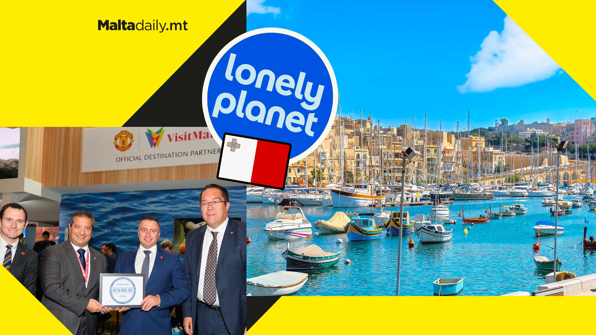 Malta Wins Lonely Planet’s Top Destination to Unwind Award