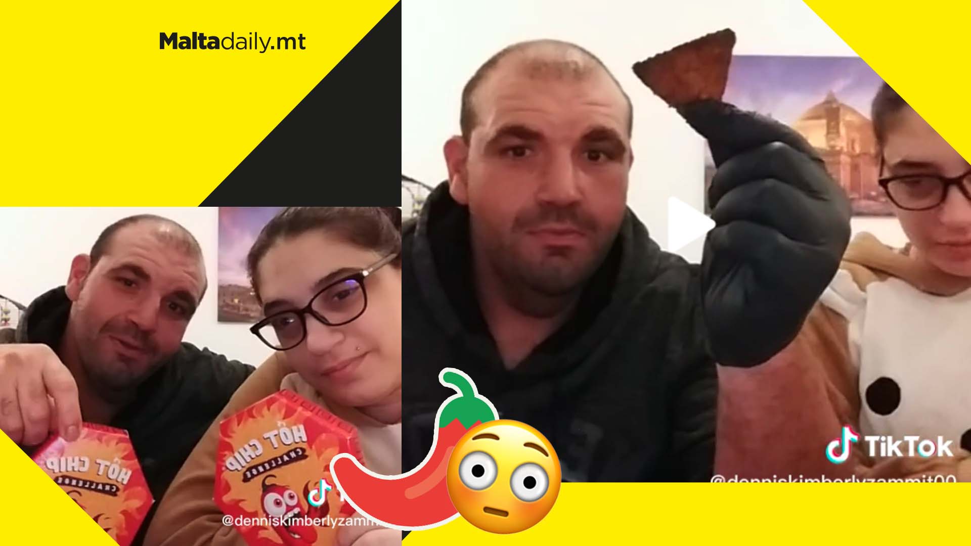 Malta’s ‘No Reaction King’ tries One Chip Challenge