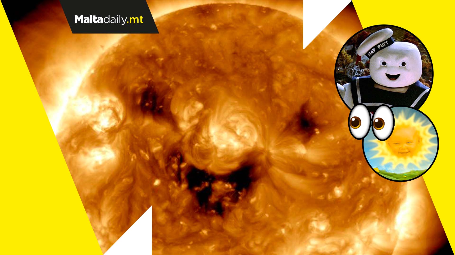 NASA photographs creepy smiling sun for Halloween